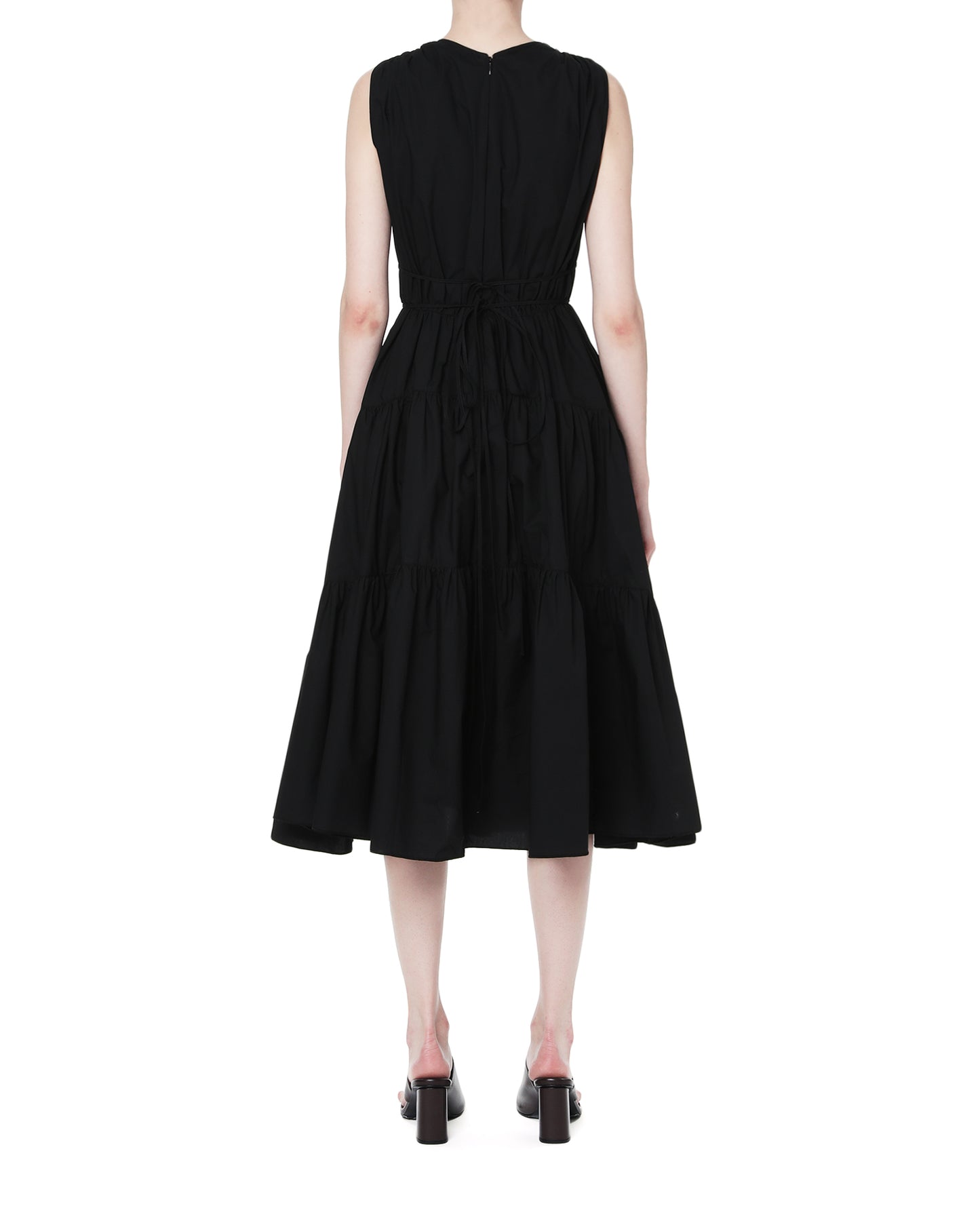 PROENZA SCHOULER Poplin sleeveless tiered dress