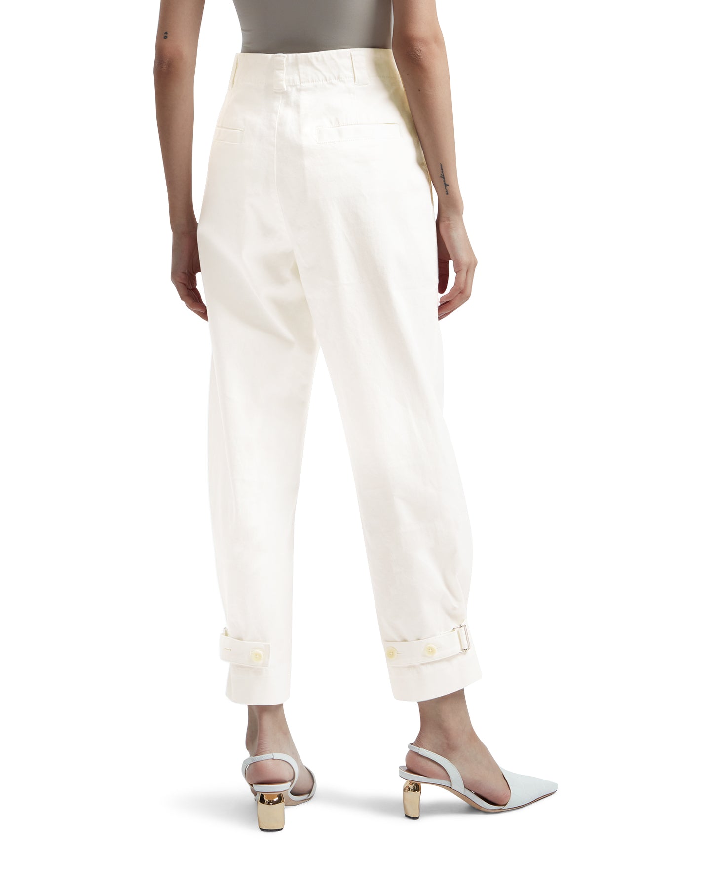 PROENZA SCHOULER Cotton twill buckled pants