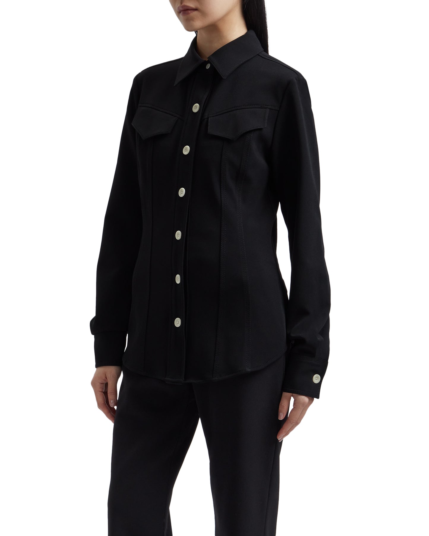 PROENZA SCHOULER Classic shirt with flapped pockets