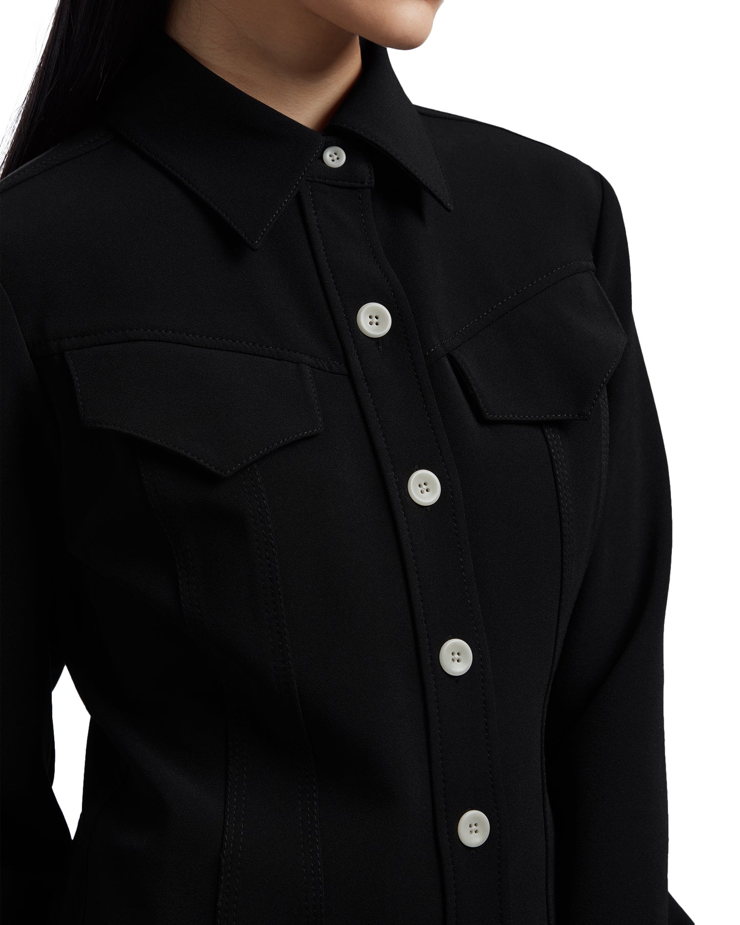 PROENZA SCHOULER Classic shirt with flapped pockets