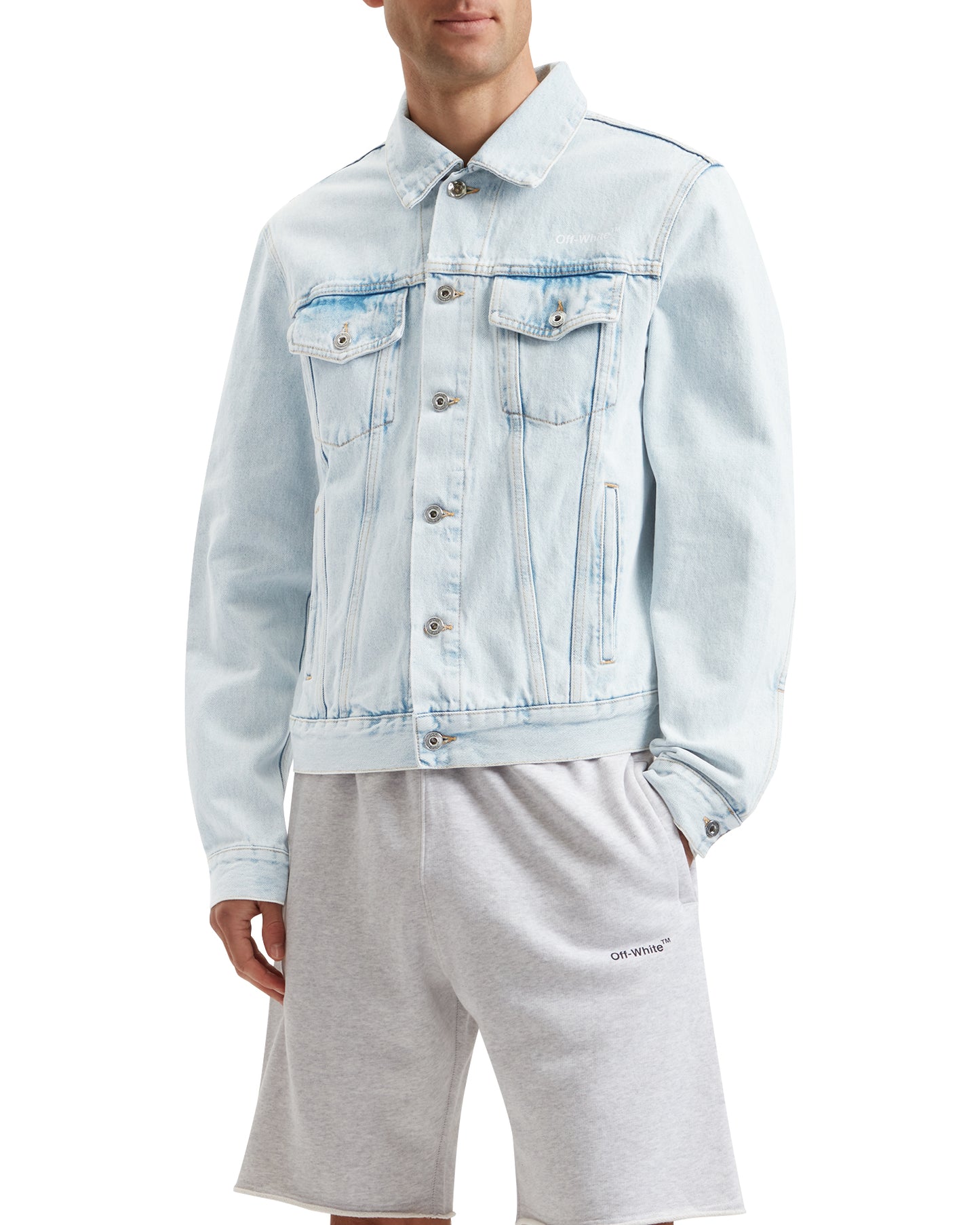 OFF-WHITE Diag Slim Denim Jacket