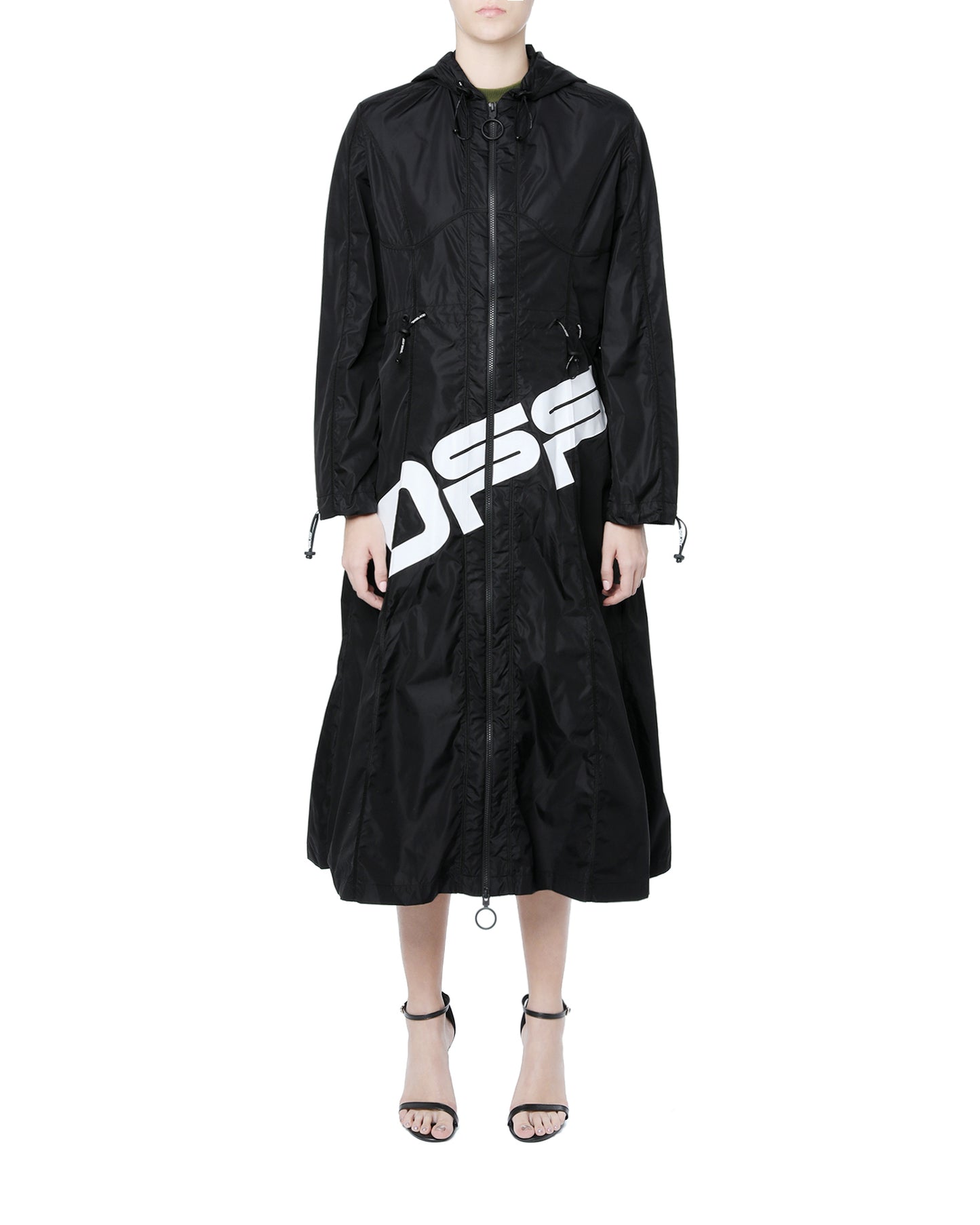 OFF-WHITE C/O VIRGIL ABLOH Wavy logo raincoat