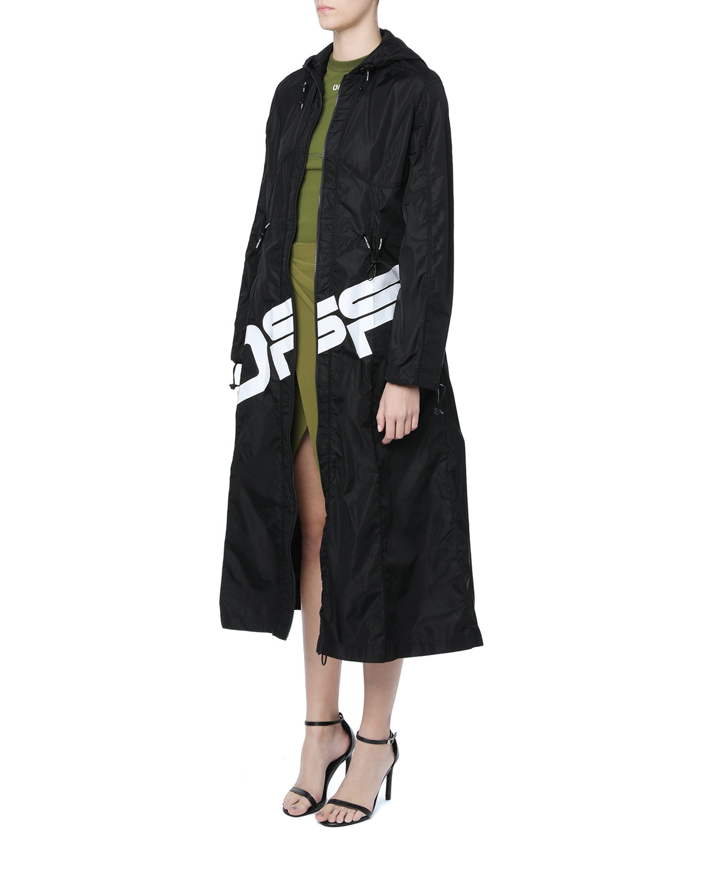 OFF-WHITE C/O VIRGIL ABLOH Wavy logo raincoat