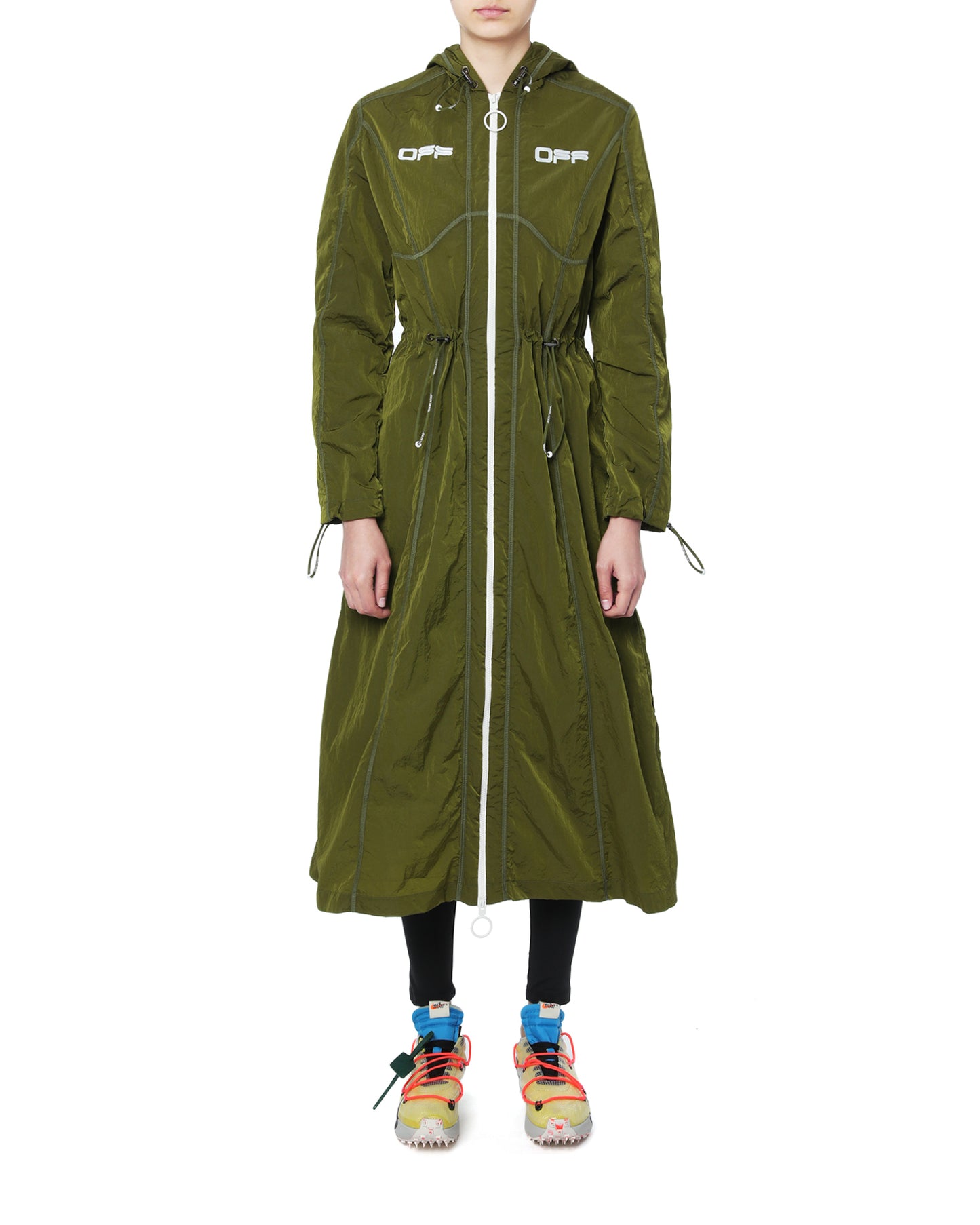 OFF-WHITE C/O VIRGIL ABLOH Nylon multi-detail raincoat