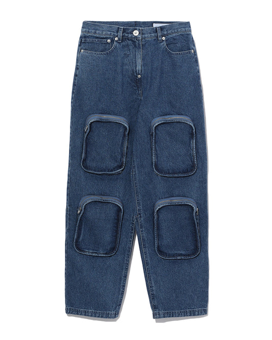 PUSHBUTTON Zipper patch pocket jeans