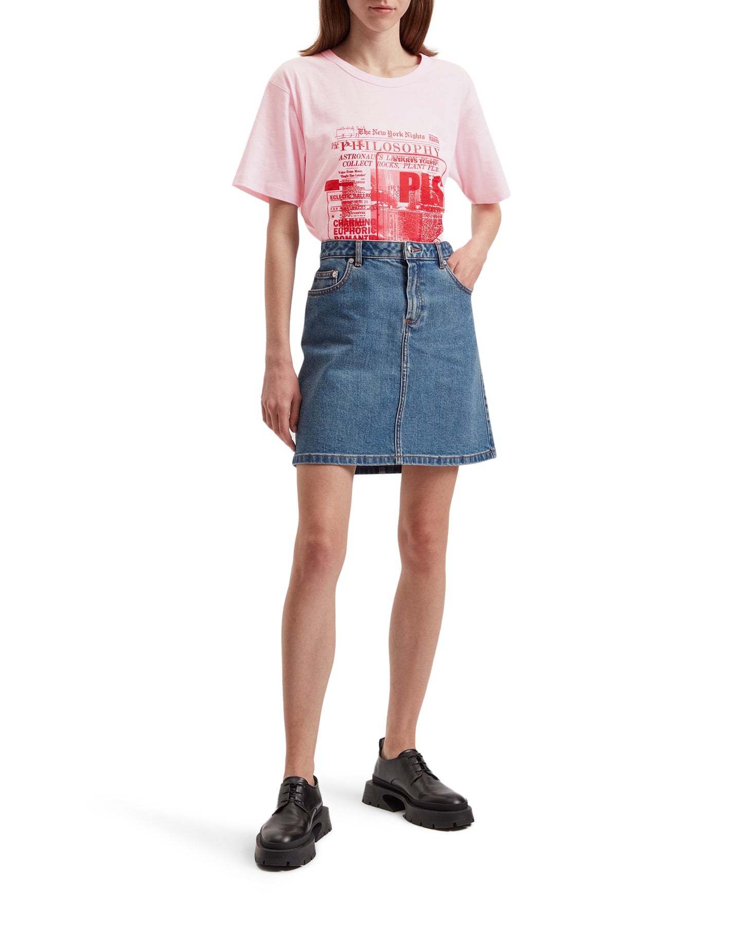 PHILOSOPHY DI LORENZO SERAFINI Short sleeve printed tee