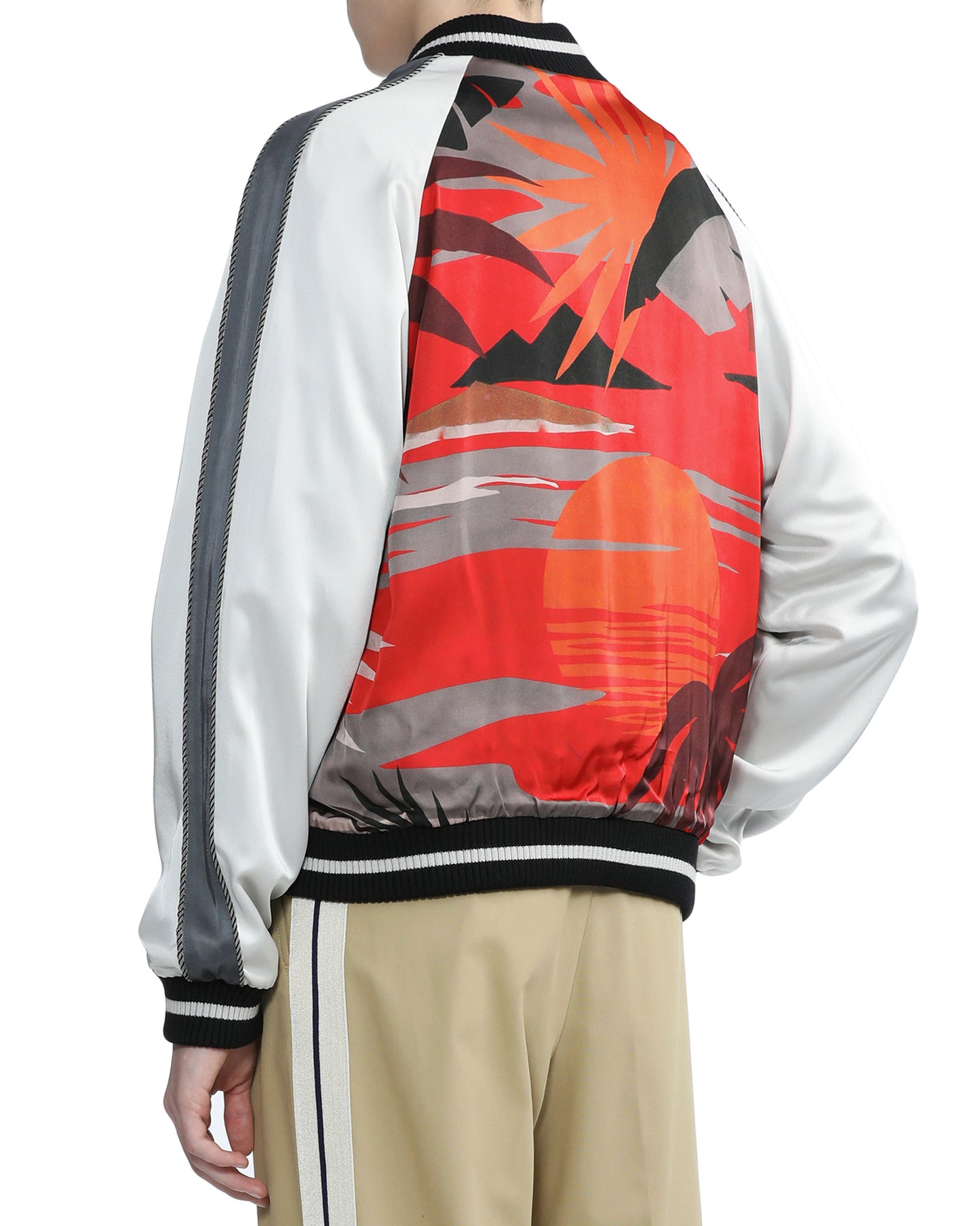 PALM ANGELS Palm tree print track jacket