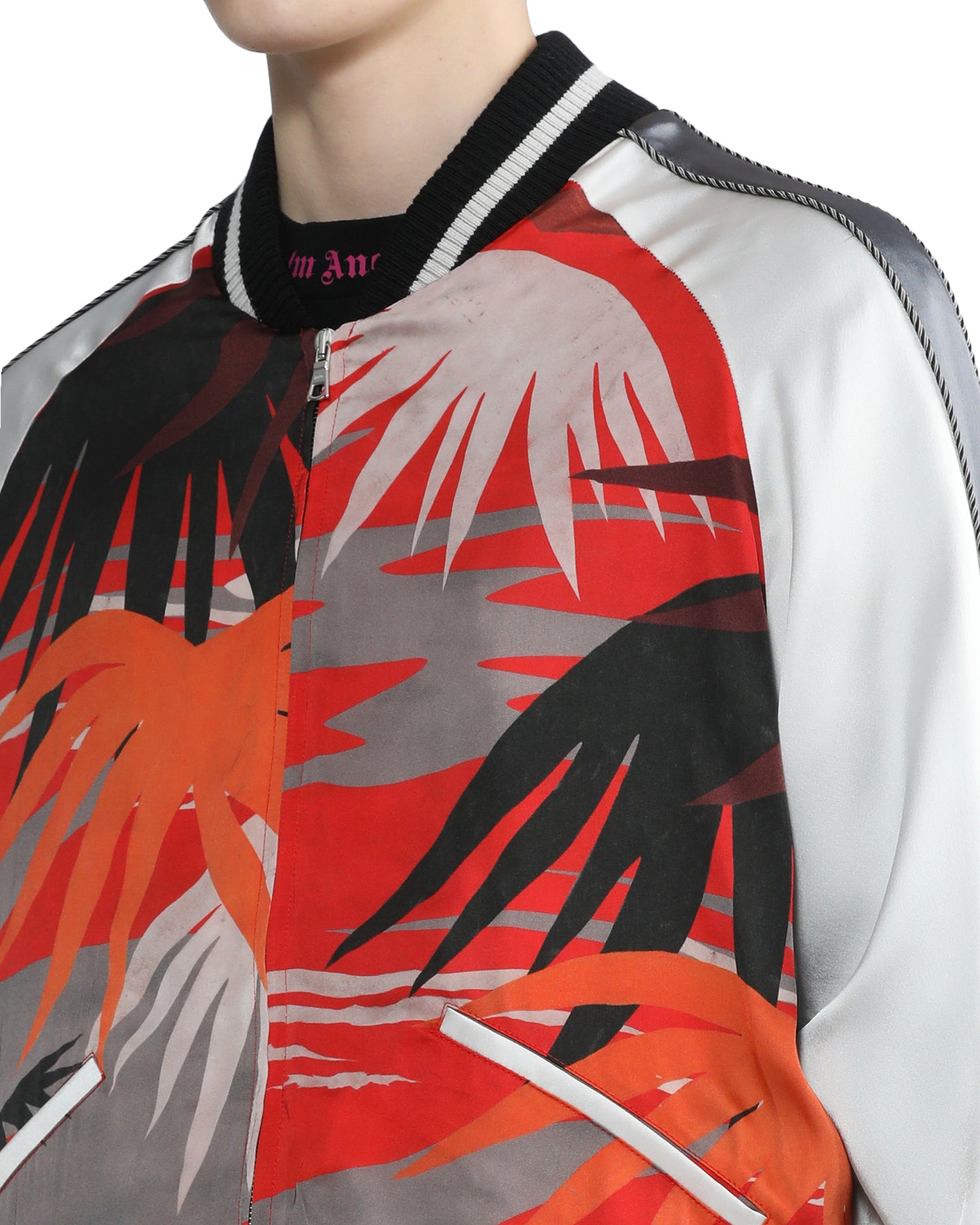 PALM ANGELS Palm tree print track jacket