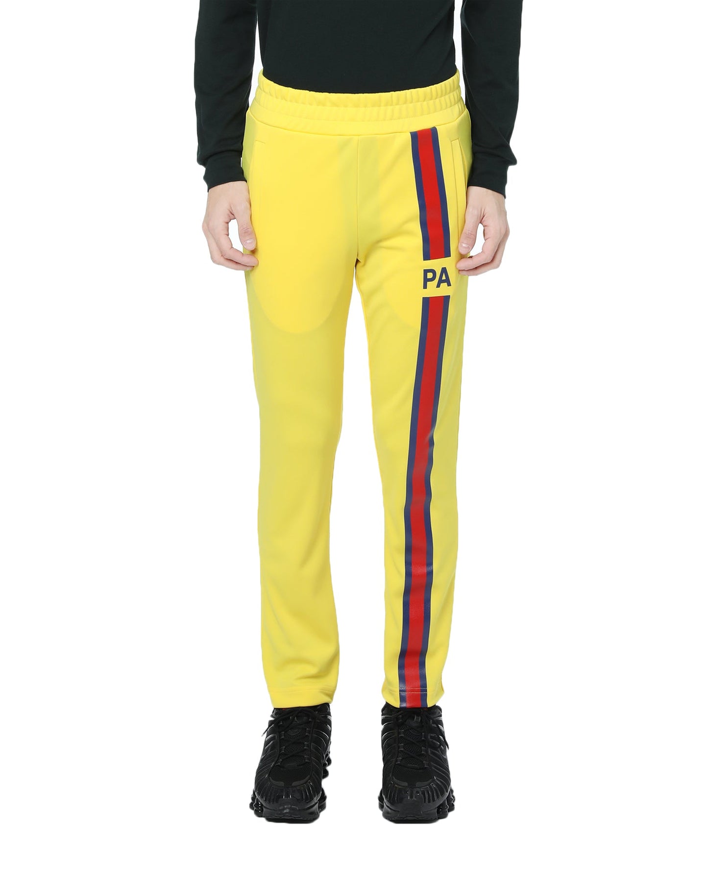 PALM ANGELS Striped slim track pants