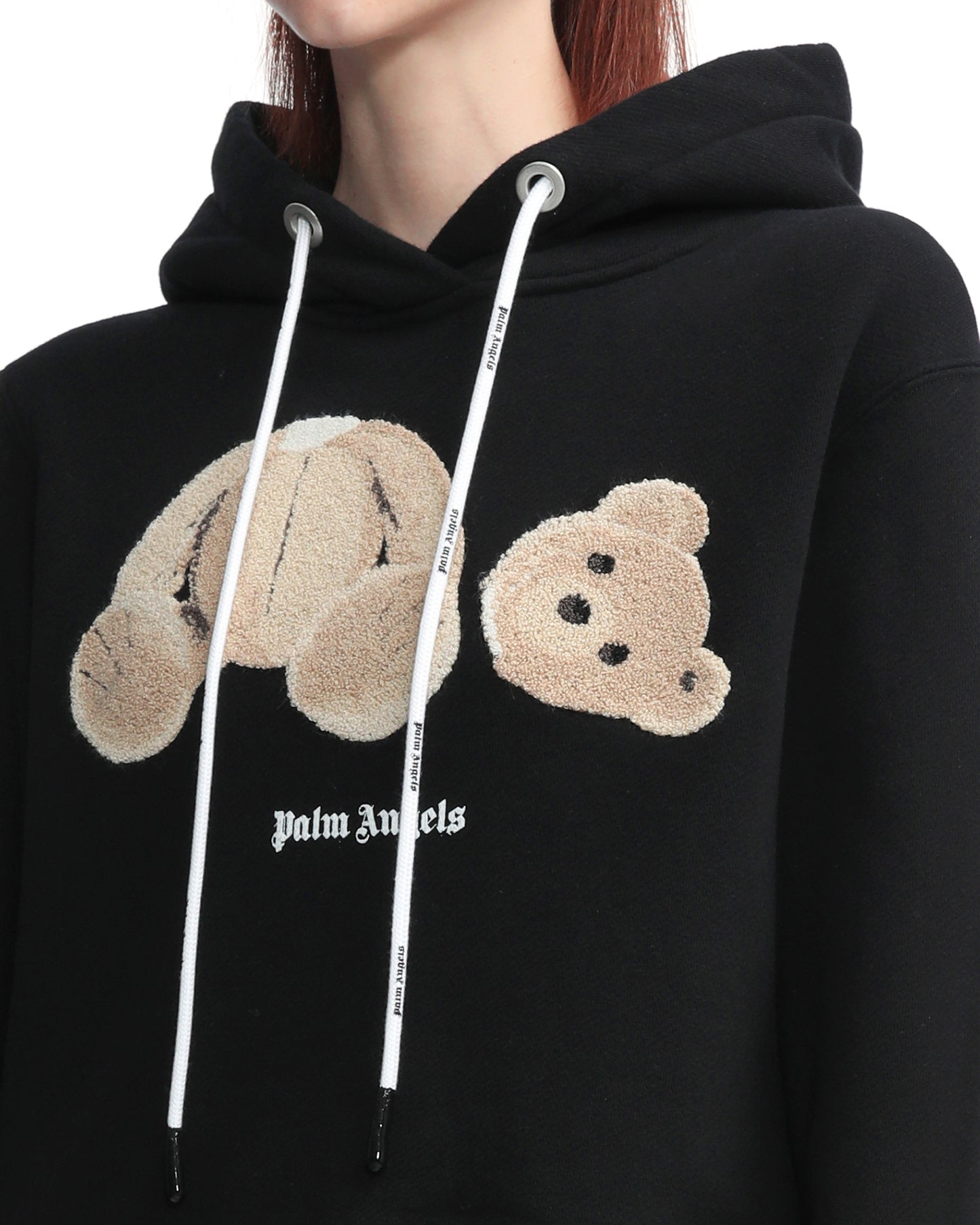 PALM ANGELS Bear cropped hoodie