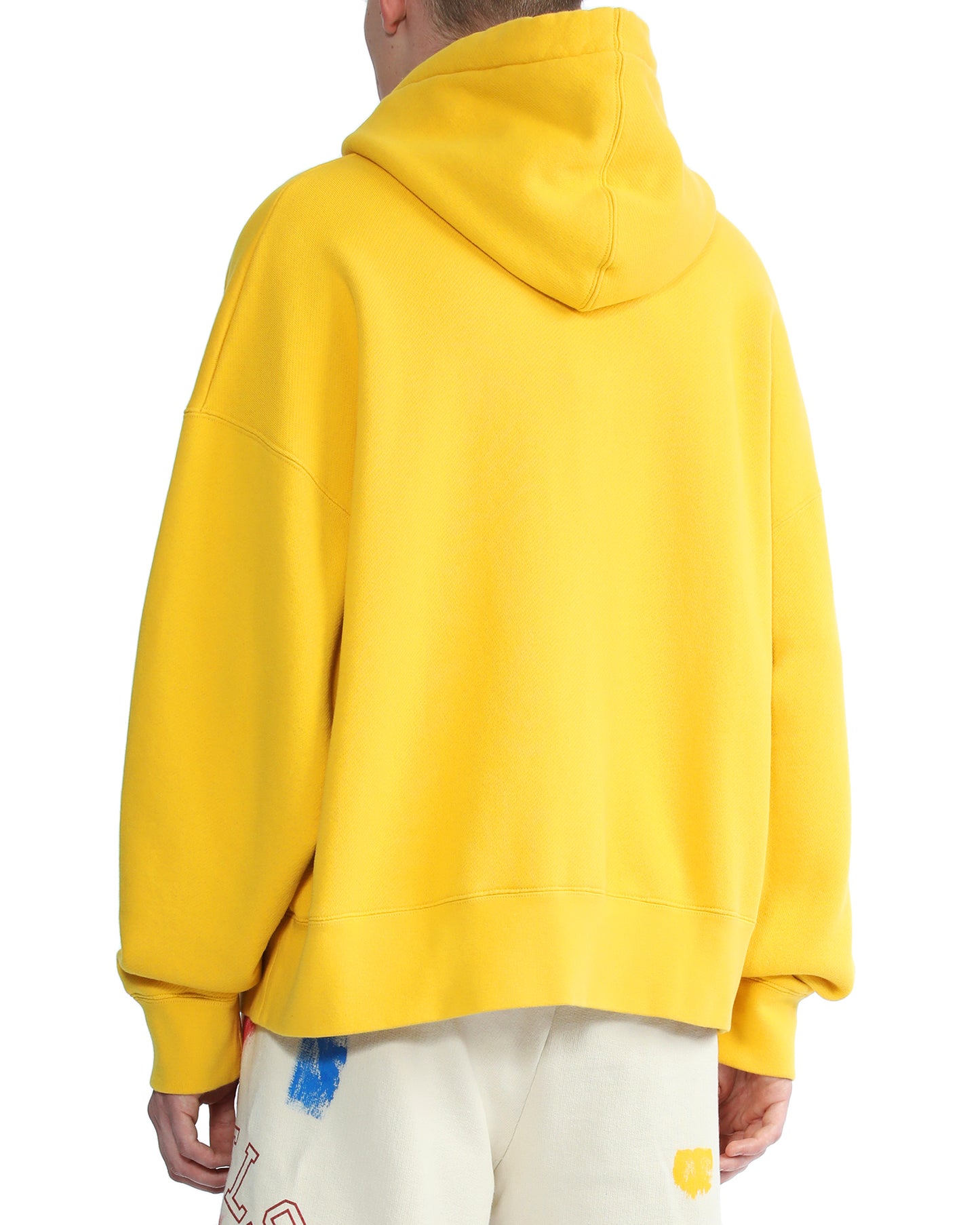 PALM ANGELS Shark print hoodie Yellow