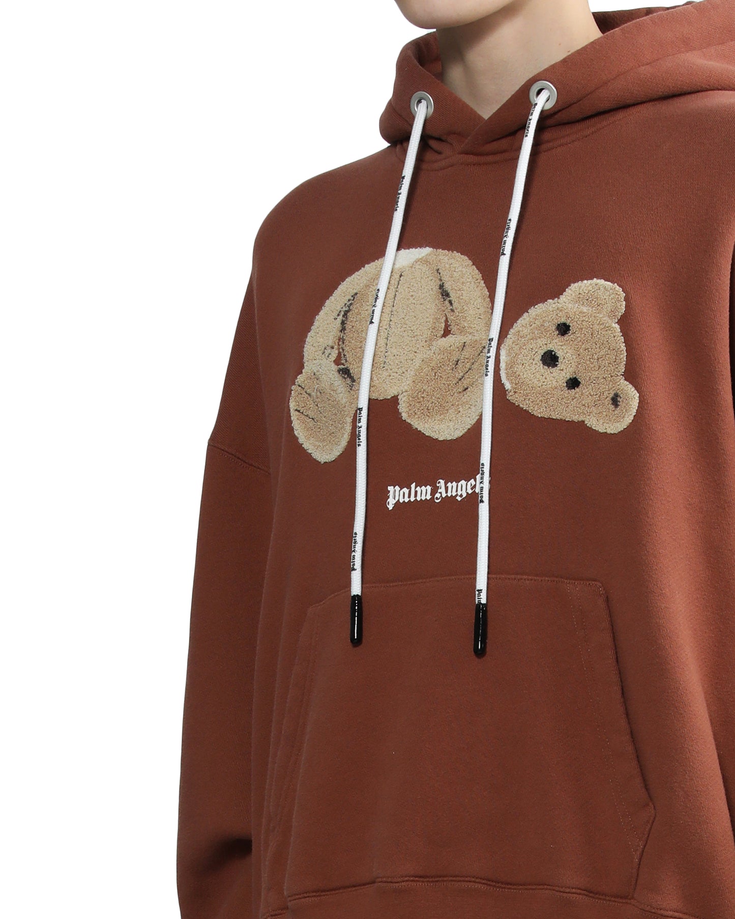 PALM ANGELS Embroidered bear hoodie