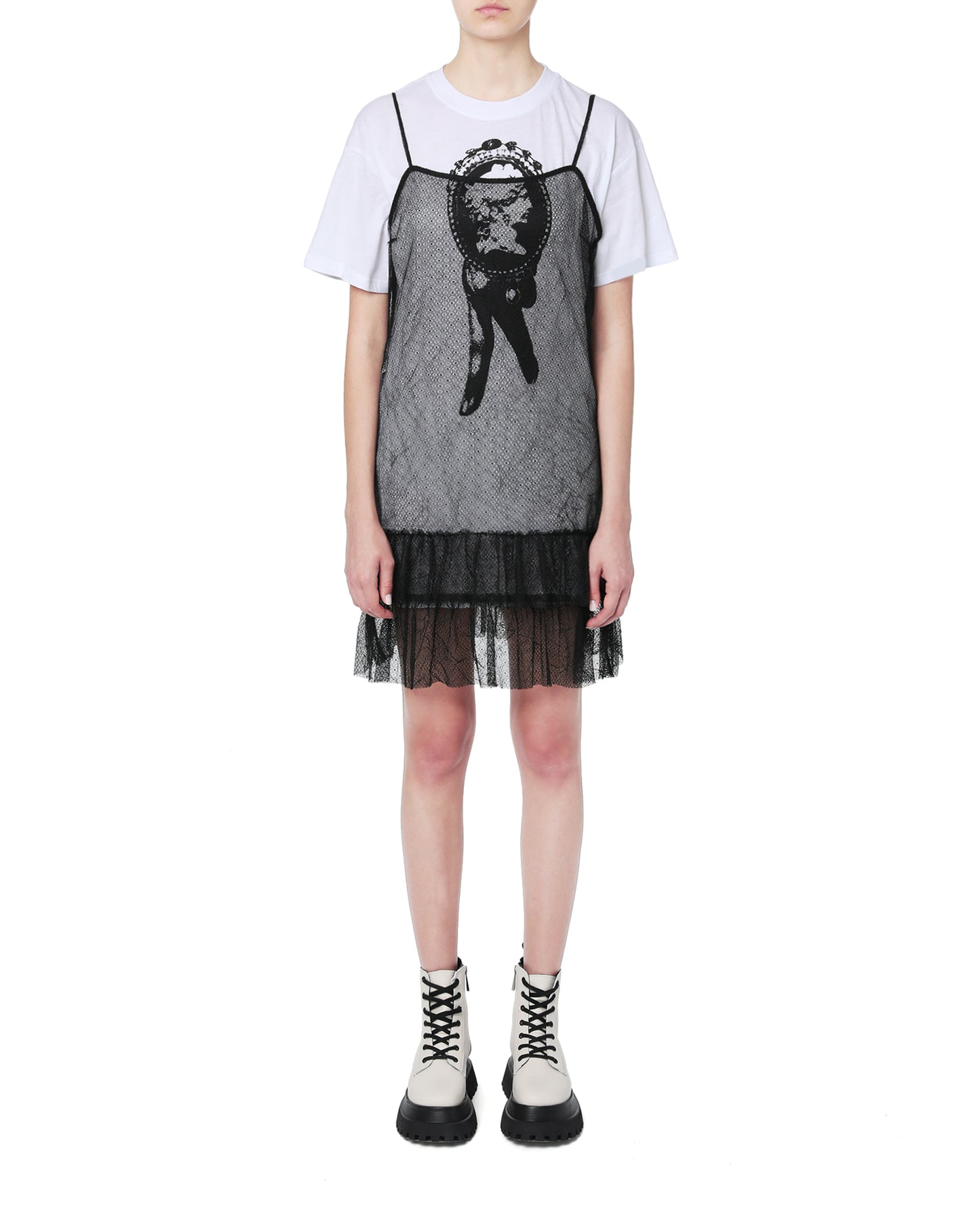 MCQ Sheer layered t-shirt dress