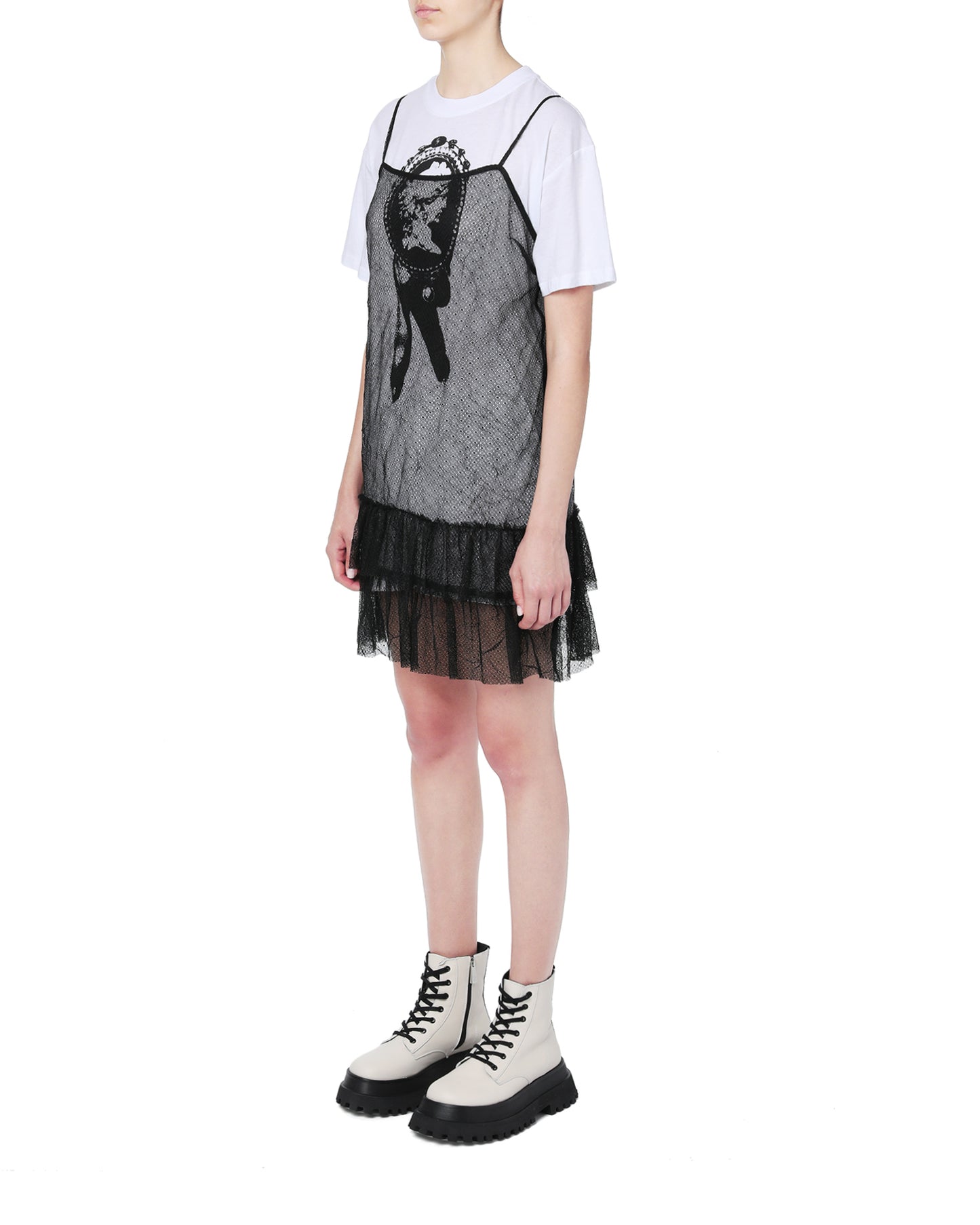 MCQ Sheer layered t-shirt dress