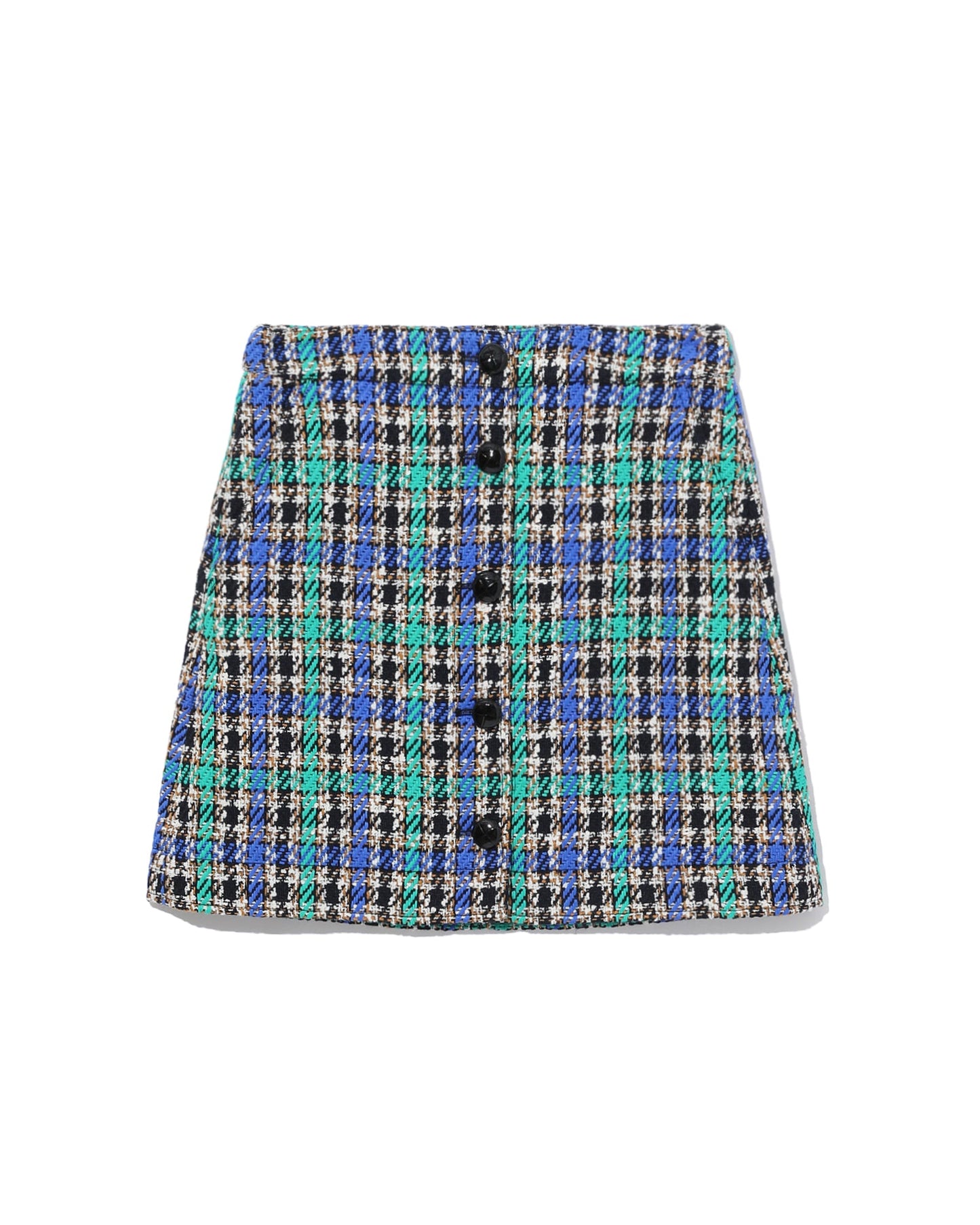 MCQ Tweed plaid skirt