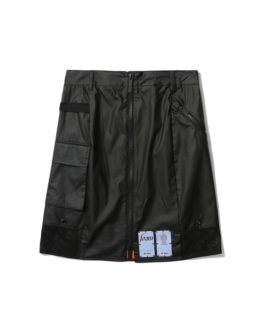 MCQ Mesh zip cargo skirt