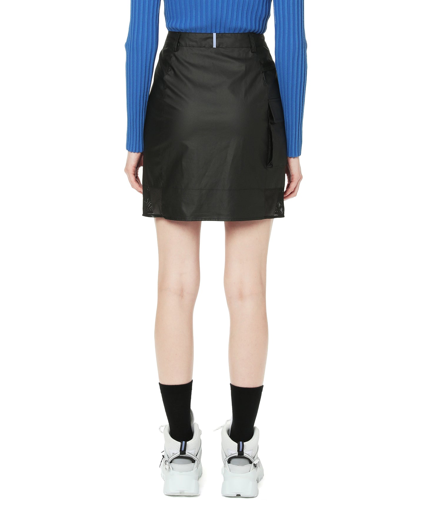 MCQ Mesh zip cargo skirt