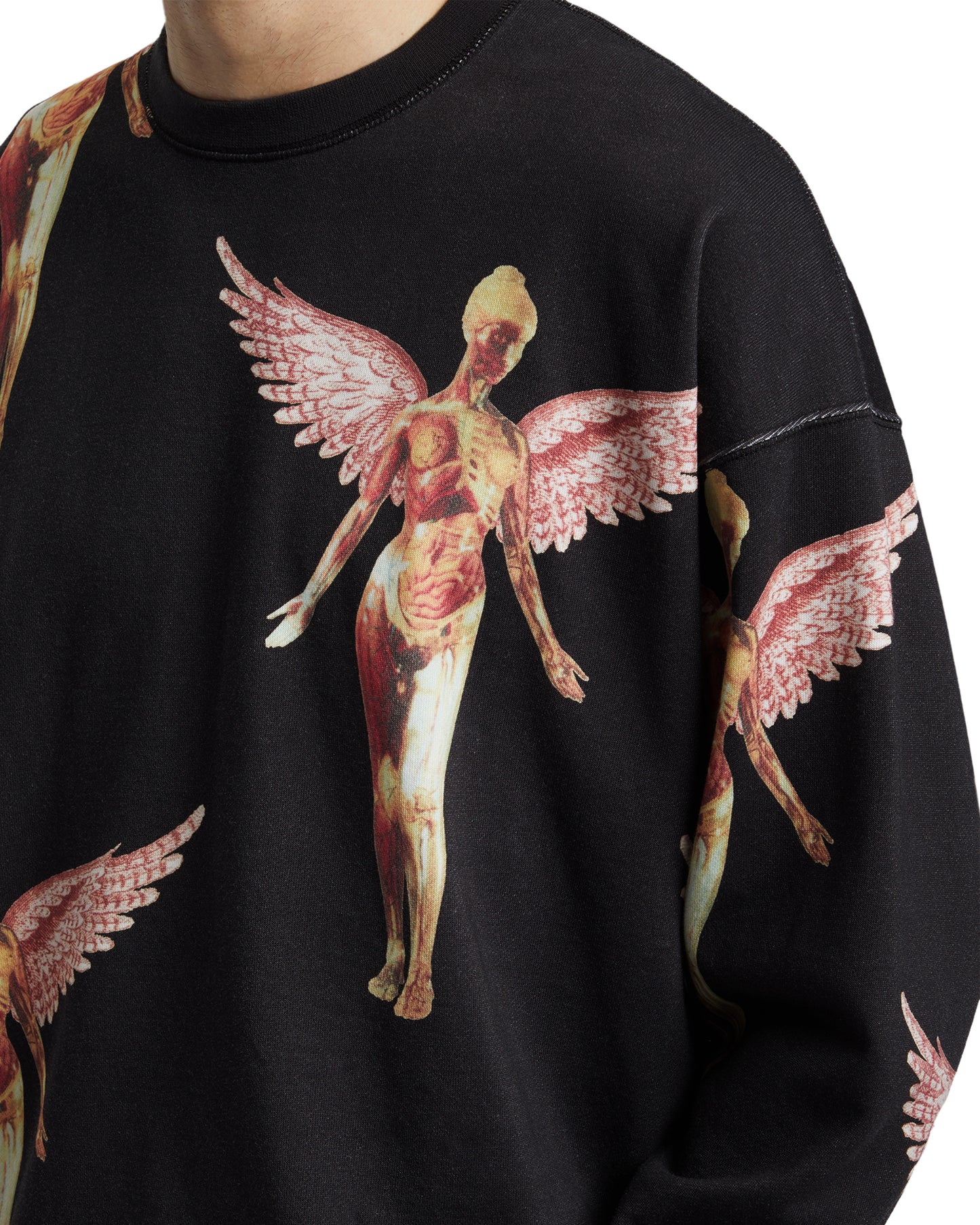 R13 Nirvana in utero crew neck top