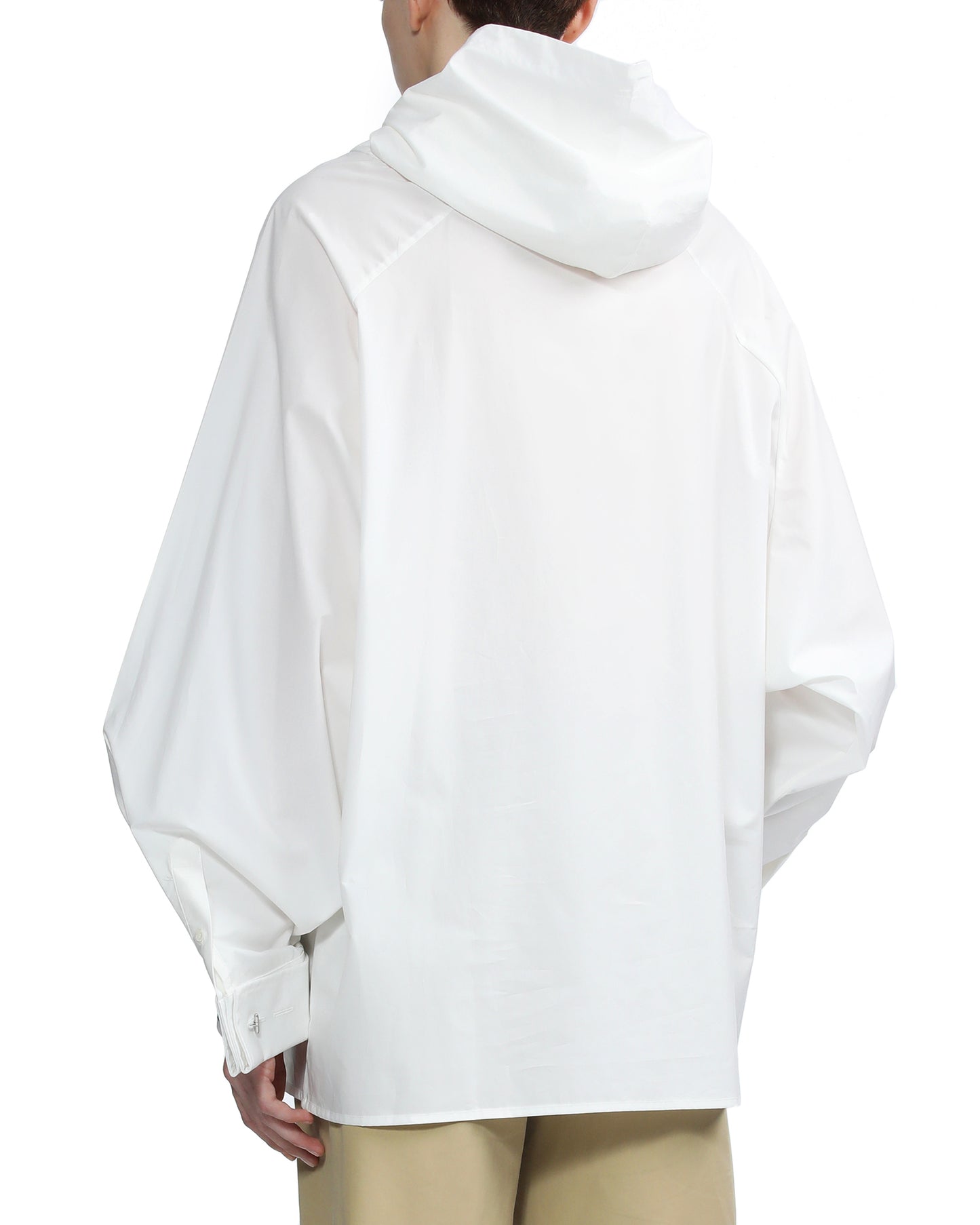 RAF SIMONS Shirting fabric hoodie