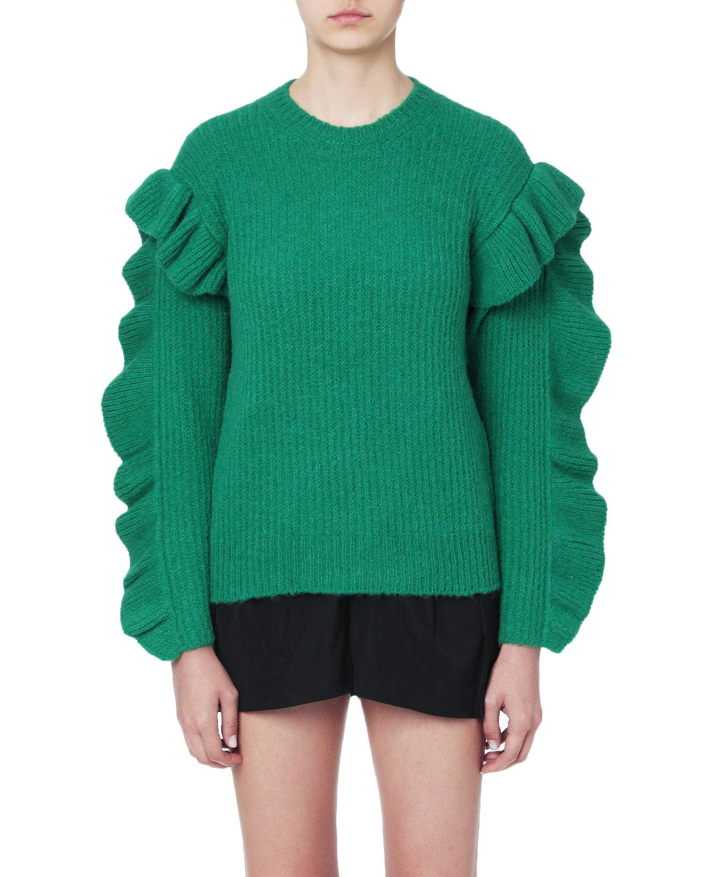 RED VALENTINO Ruffled knit top