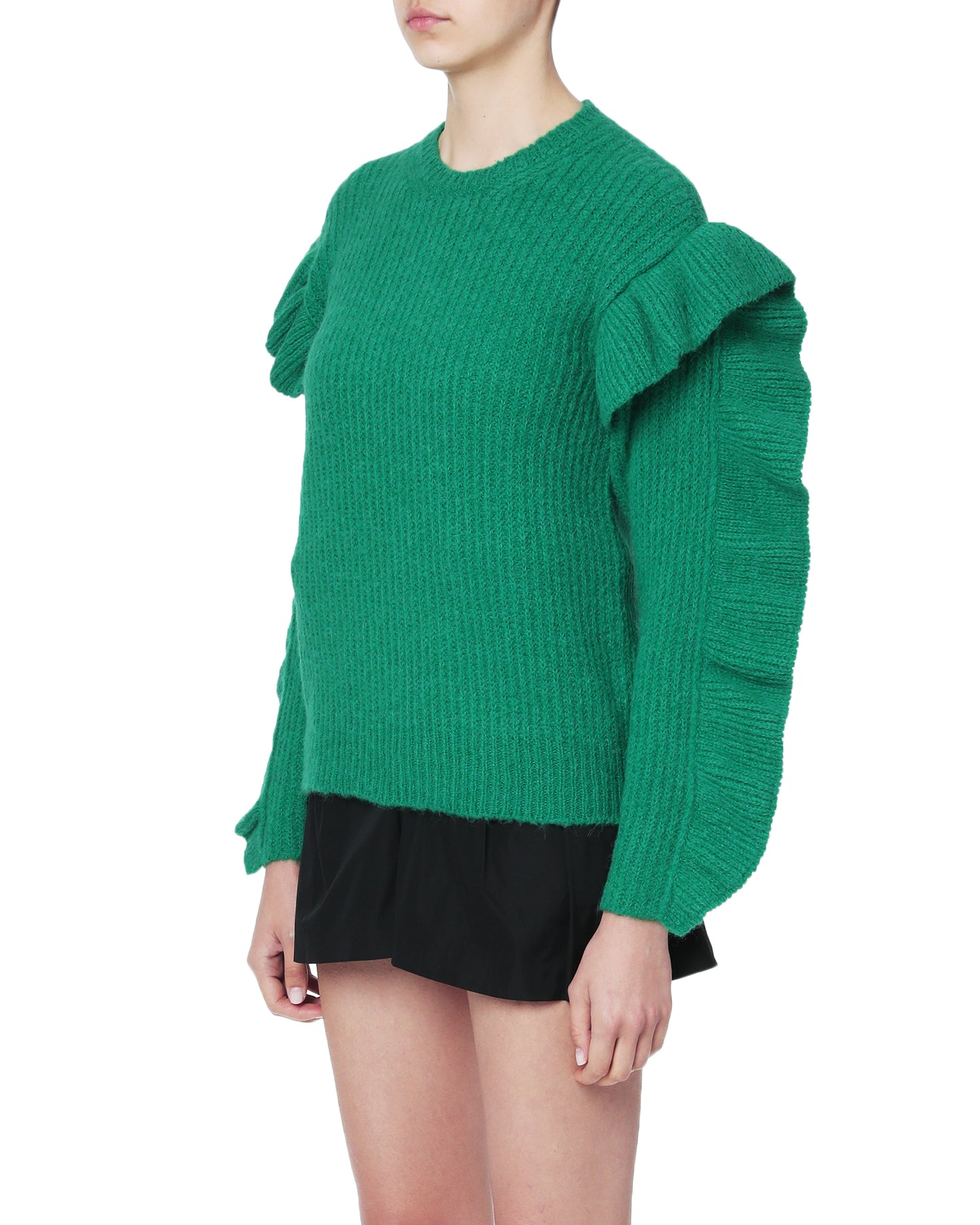 RED VALENTINO Ruffled knit top