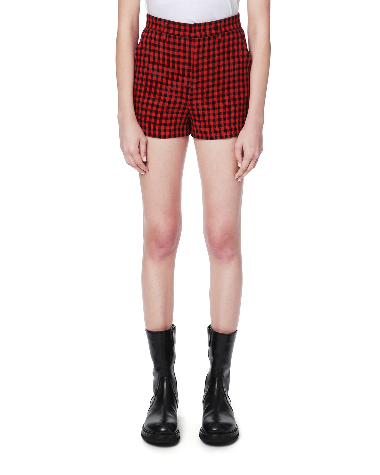 RED VALENTINO Checkered shorts