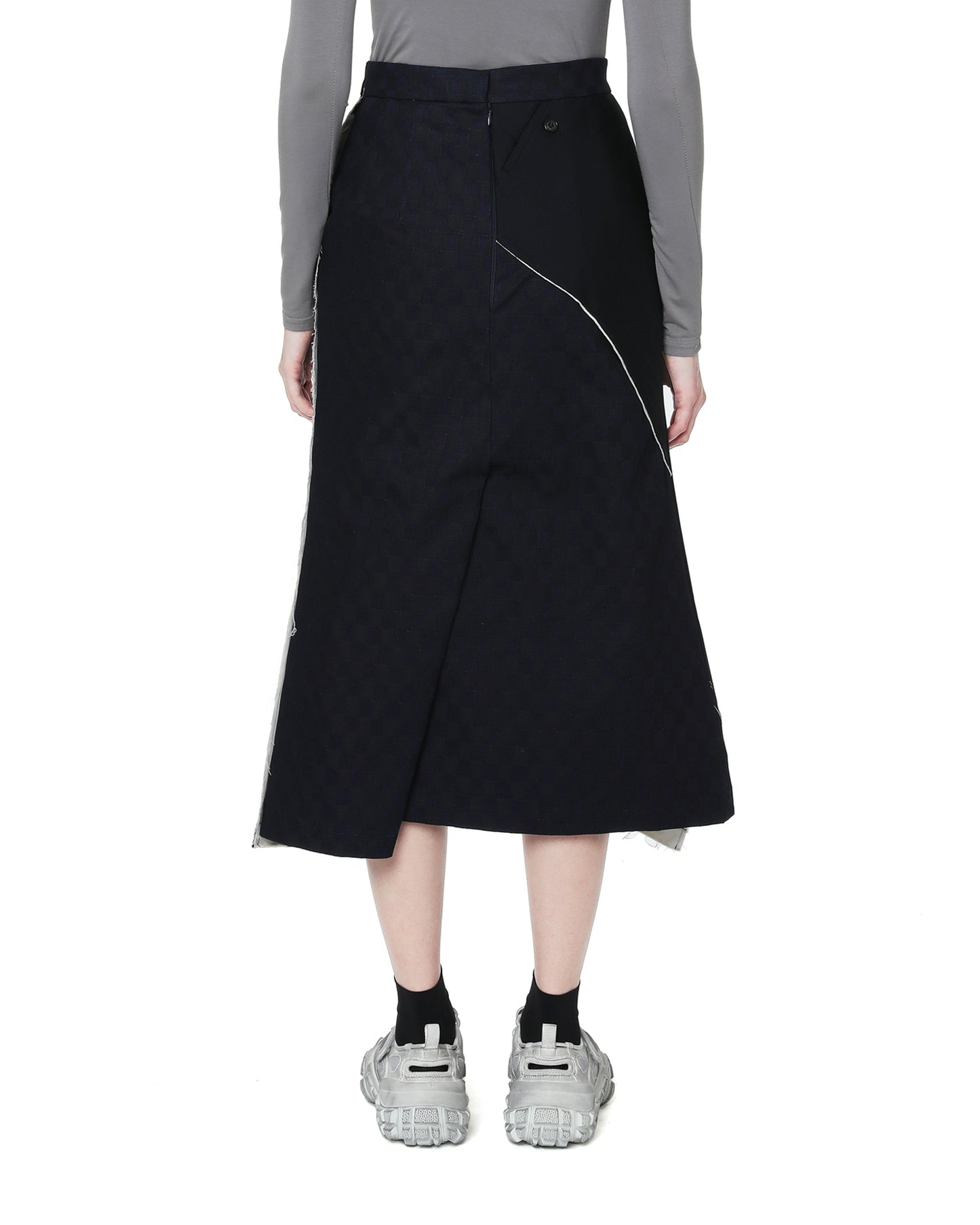 RE CODE Contrasting layered skirt