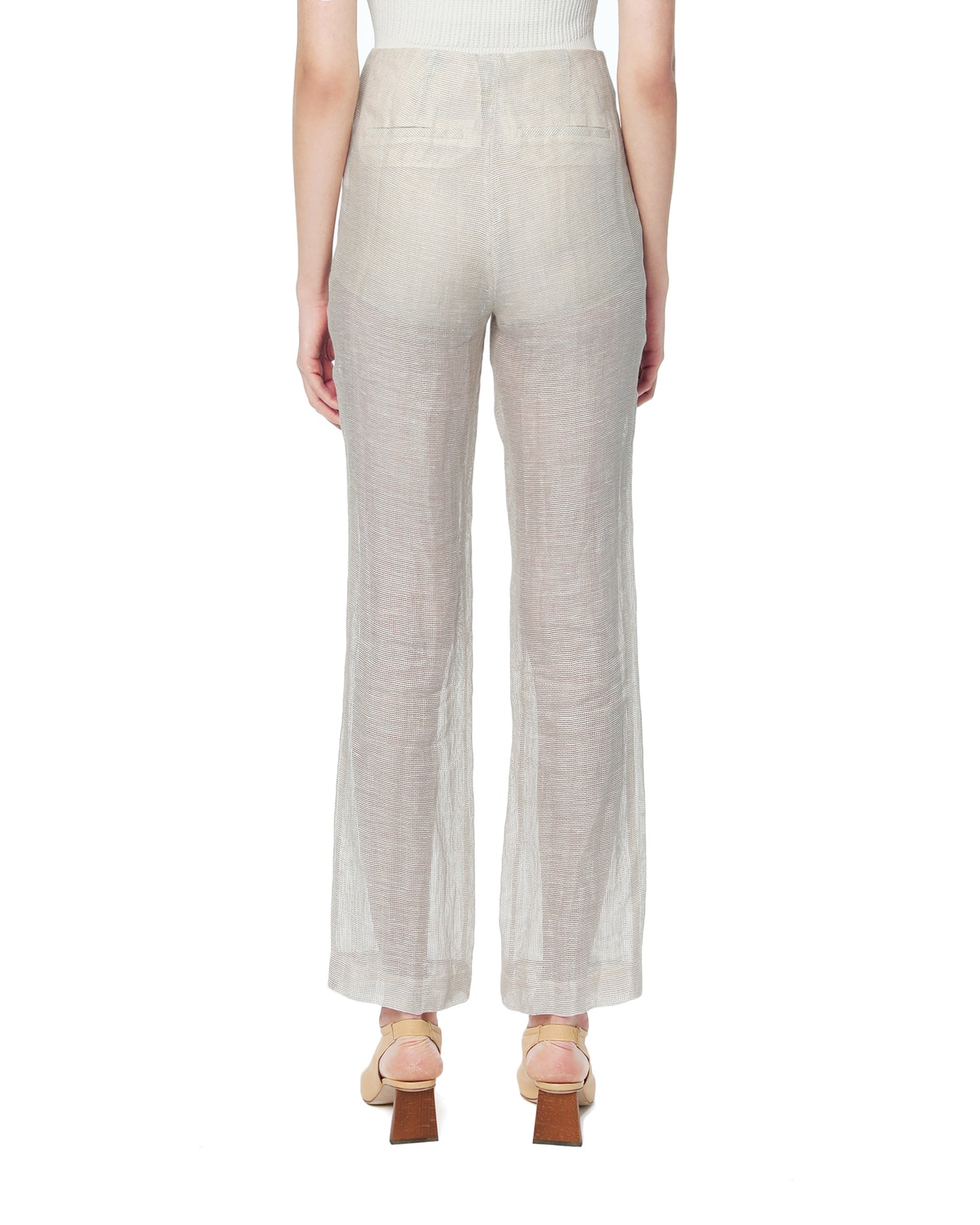 REJINA PYO Linen mesh pants