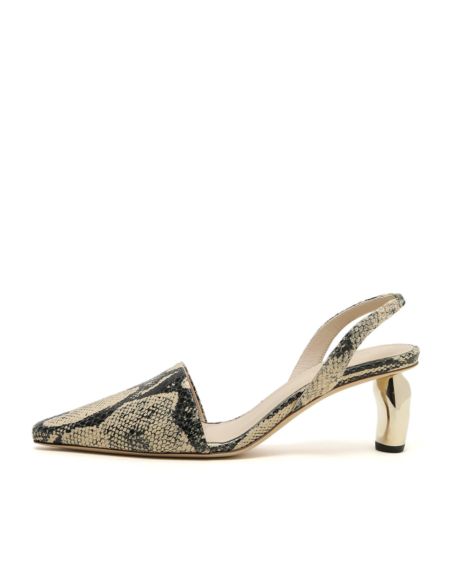 REJINA PYO Conie snakeskin-effect slingback pumps