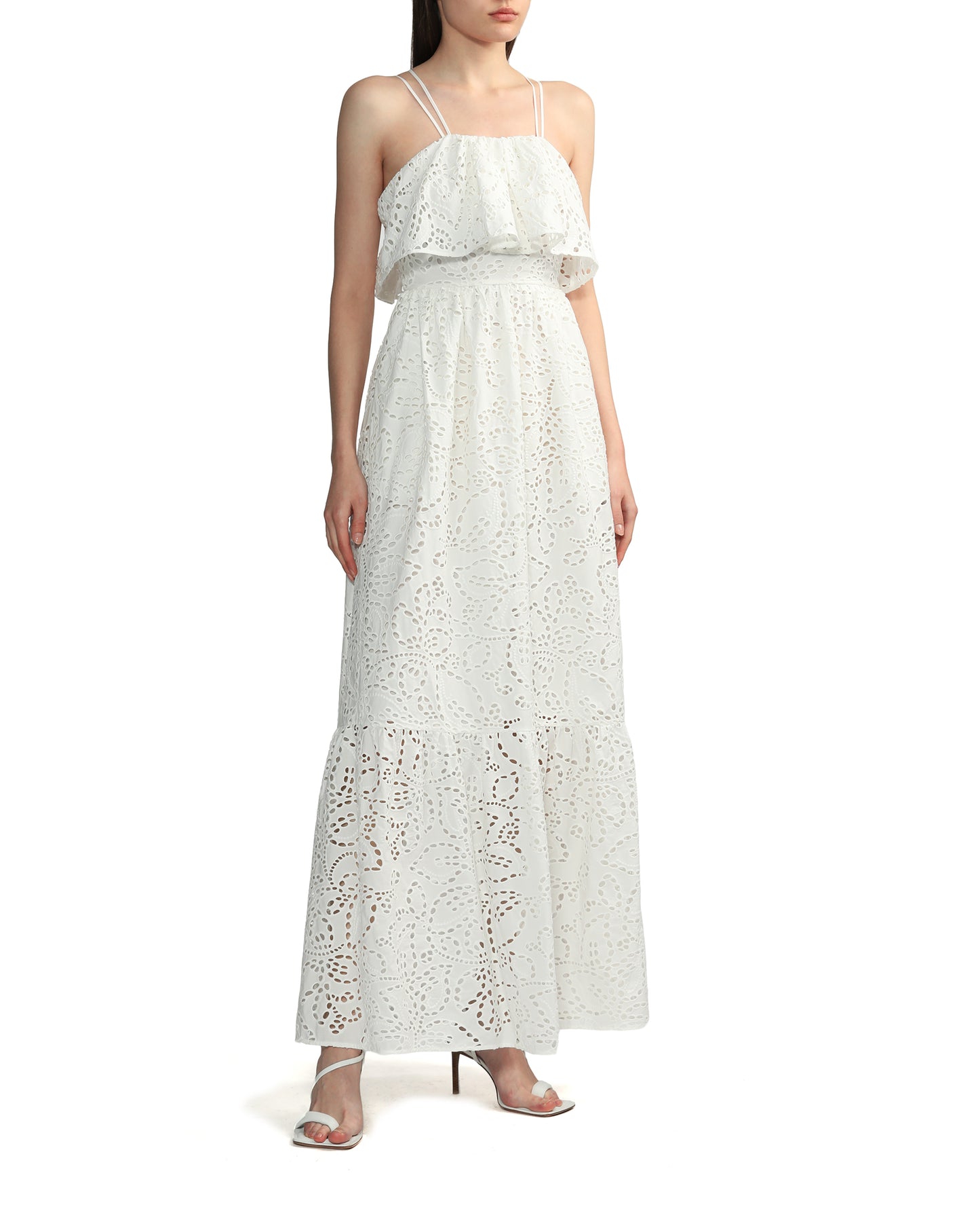 SELF PORTRAIT Broderie maxi dress