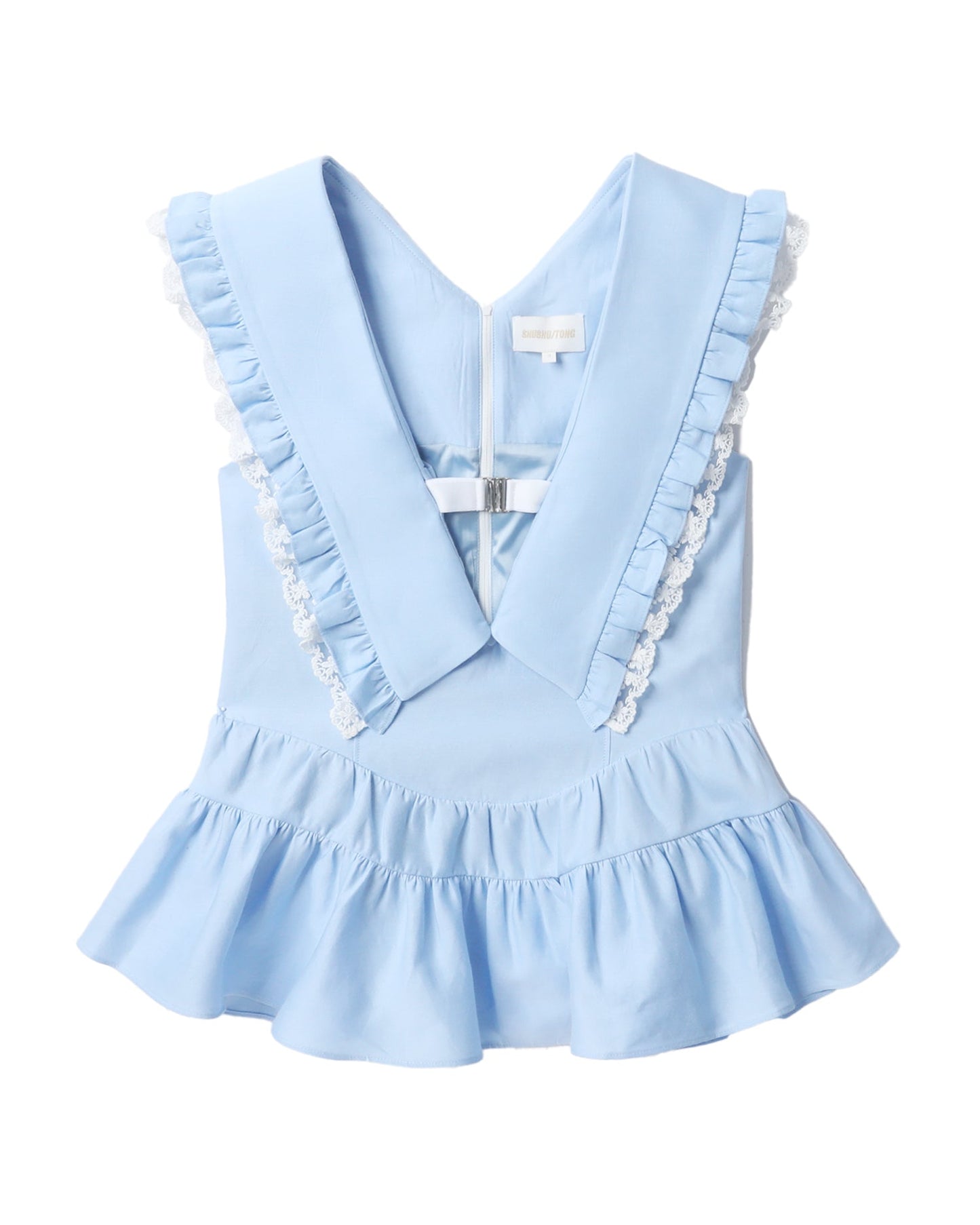 SHUSHU TONG Ruffled tank top