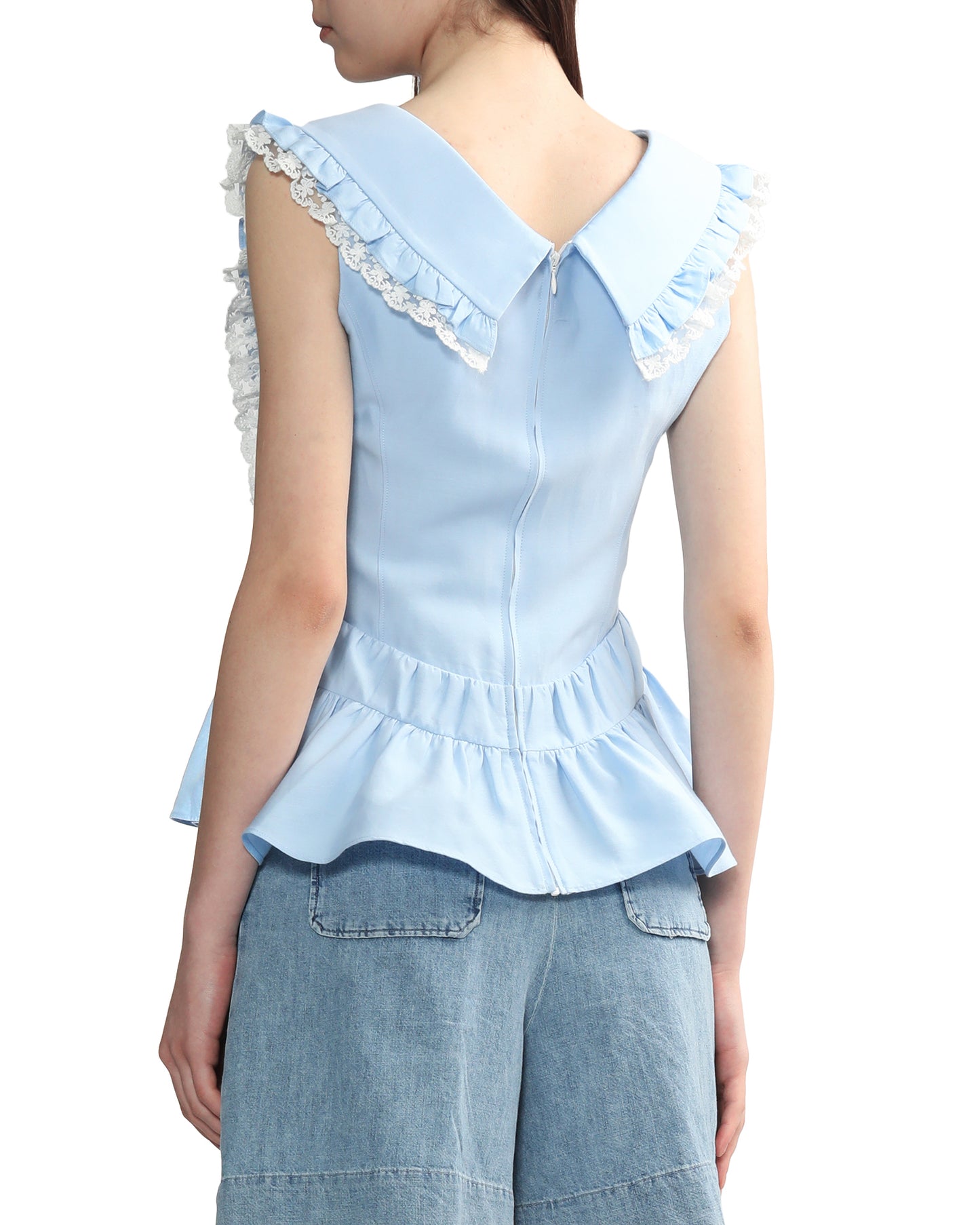 SHUSHU TONG Ruffled tank top