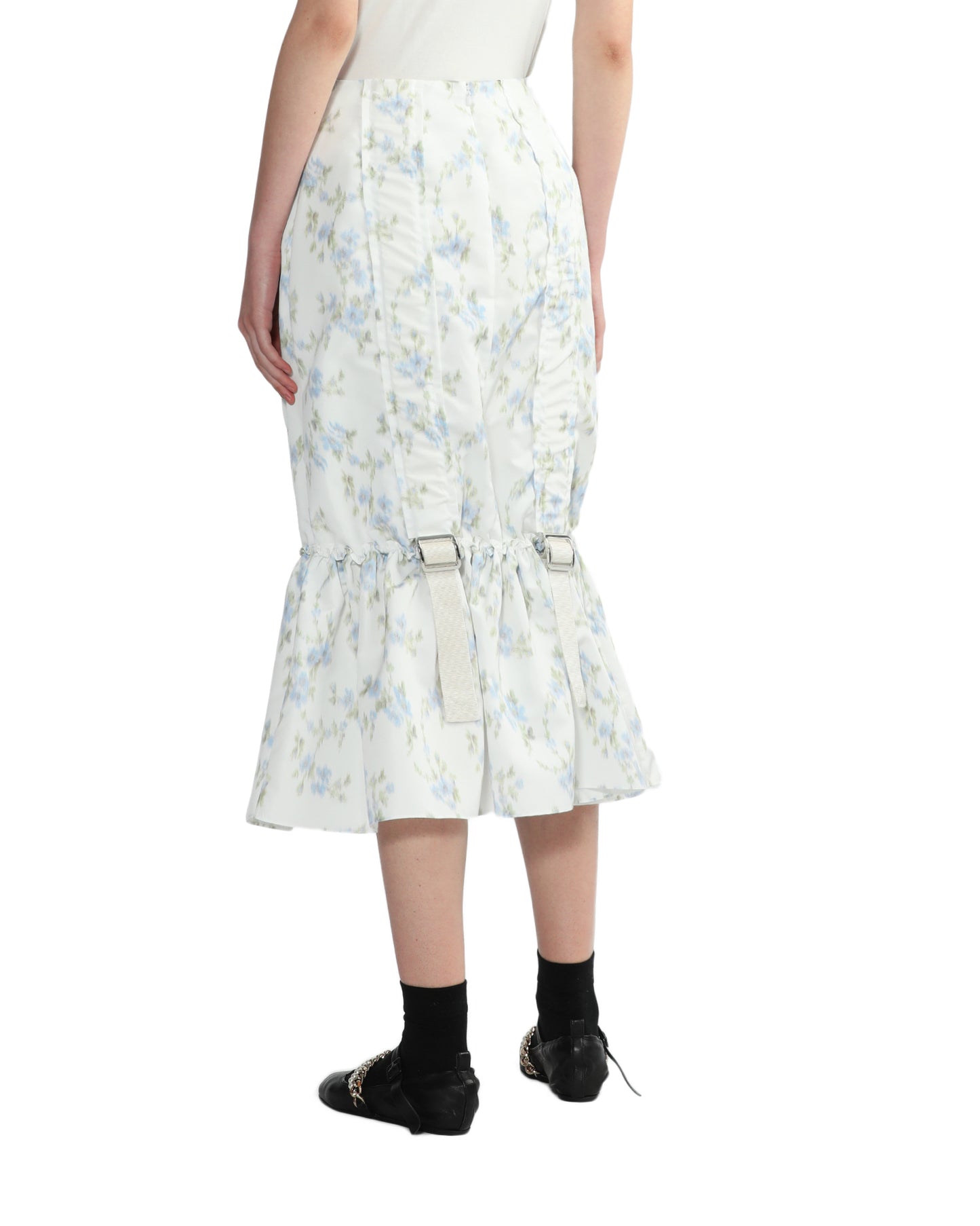 SIMONE ROCHA Belted floral skirt