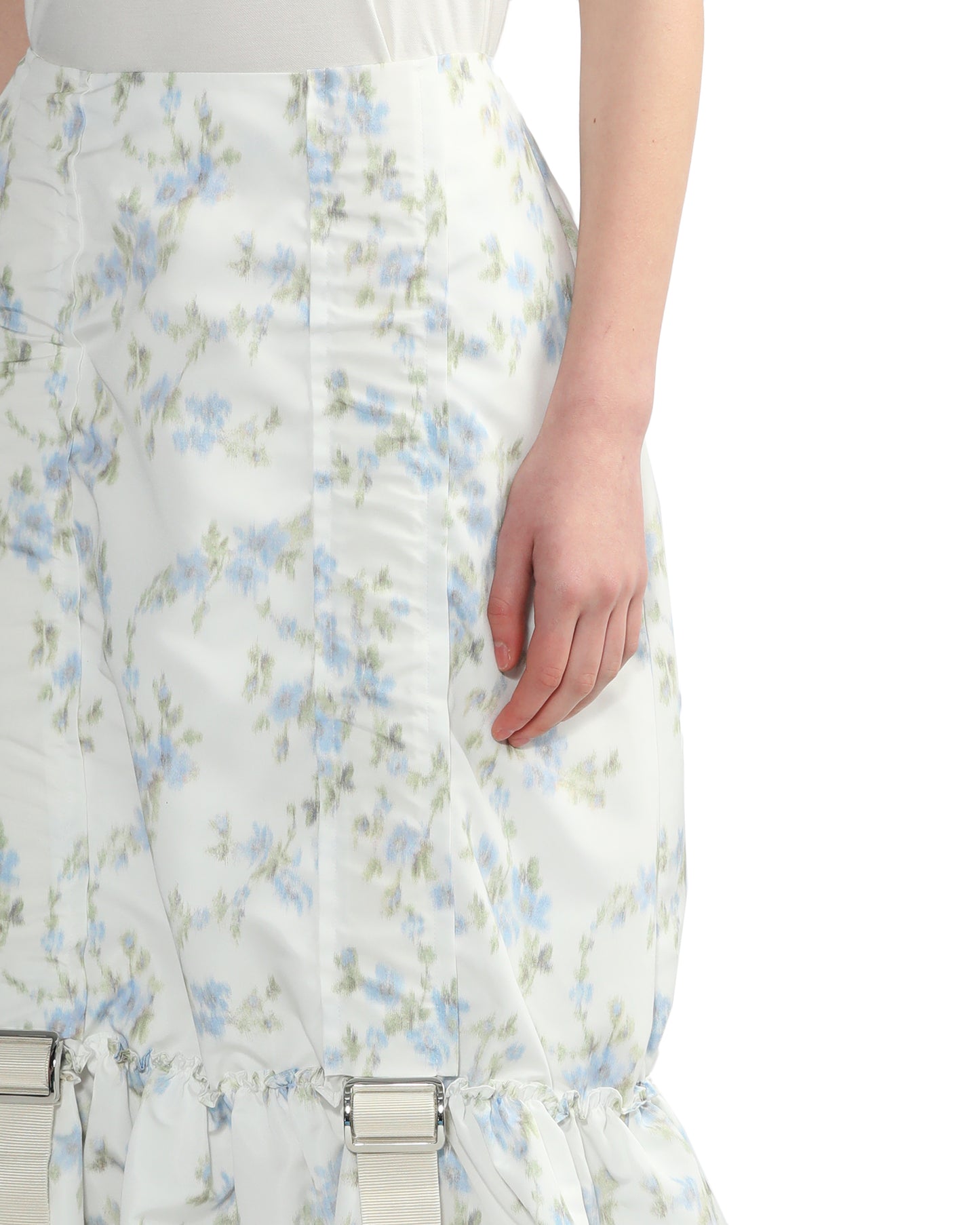 SIMONE ROCHA Belted floral skirt