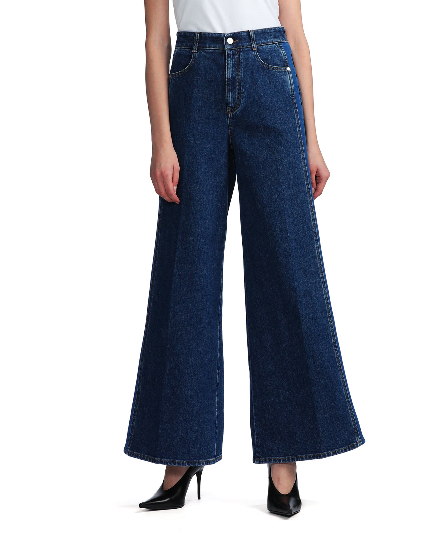 STELLA MCCARTNEY Wide leg denim jeans