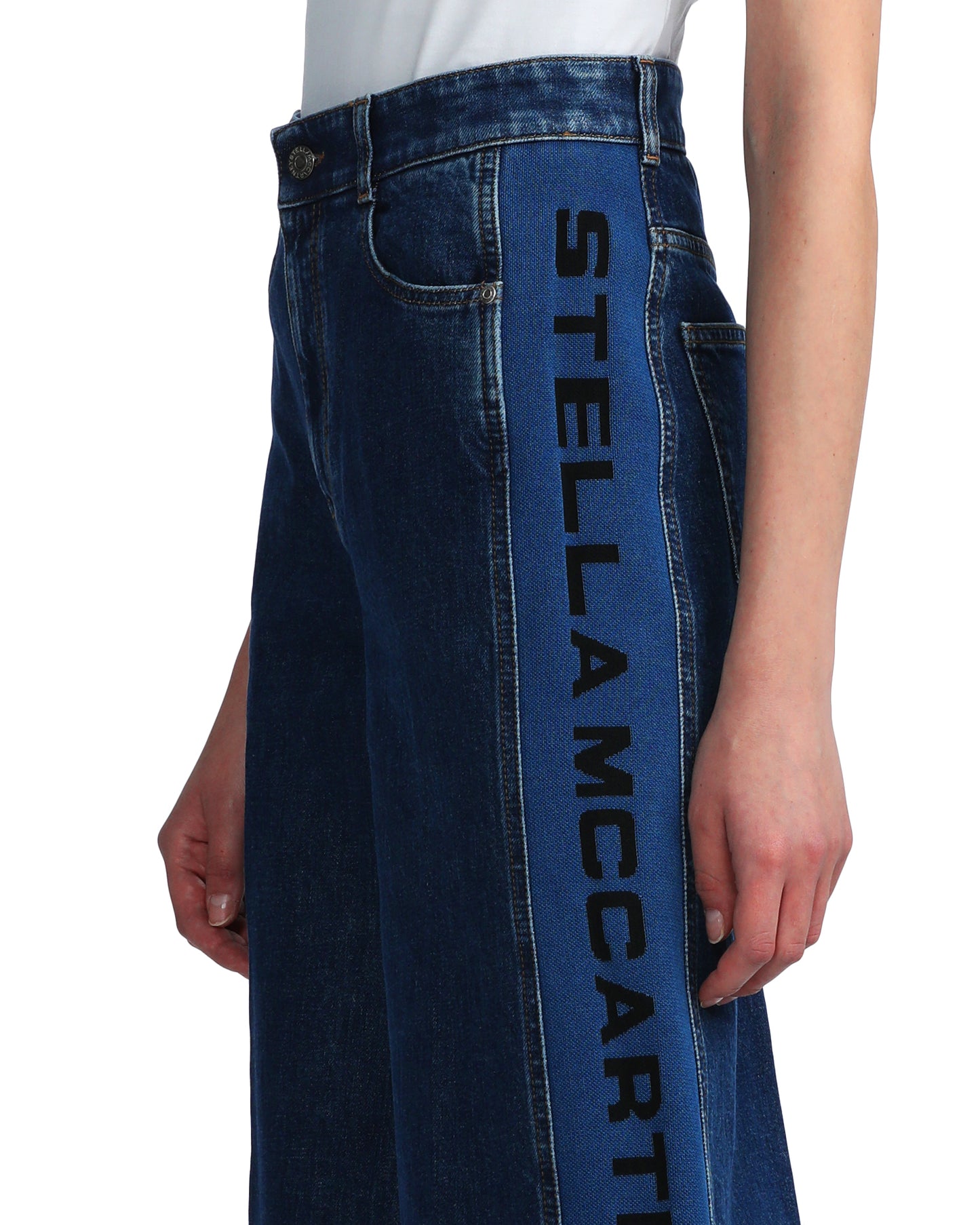 STELLA MCCARTNEY Wide leg denim jeans