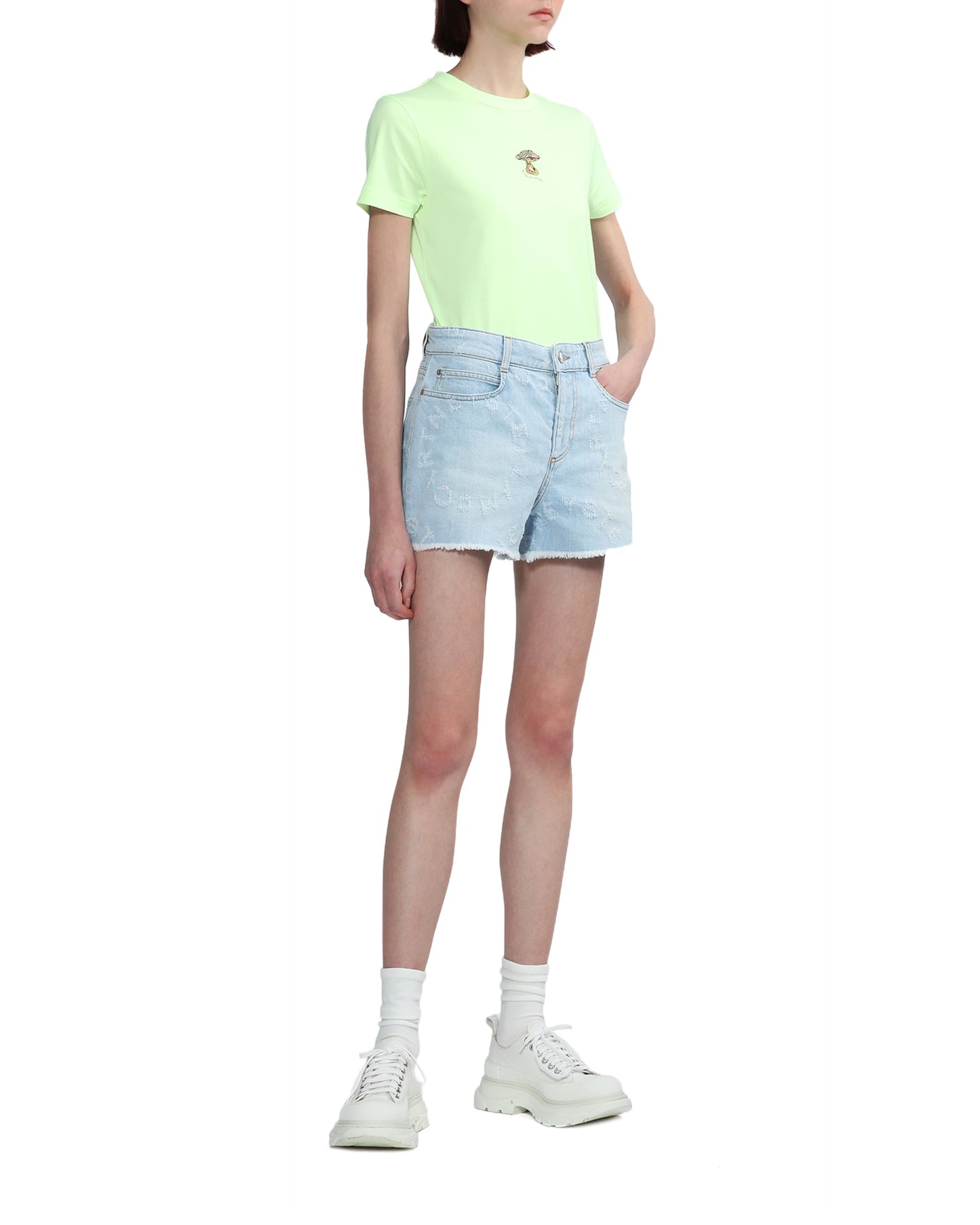 STELLA MCCARTNEY Laser logo shorts