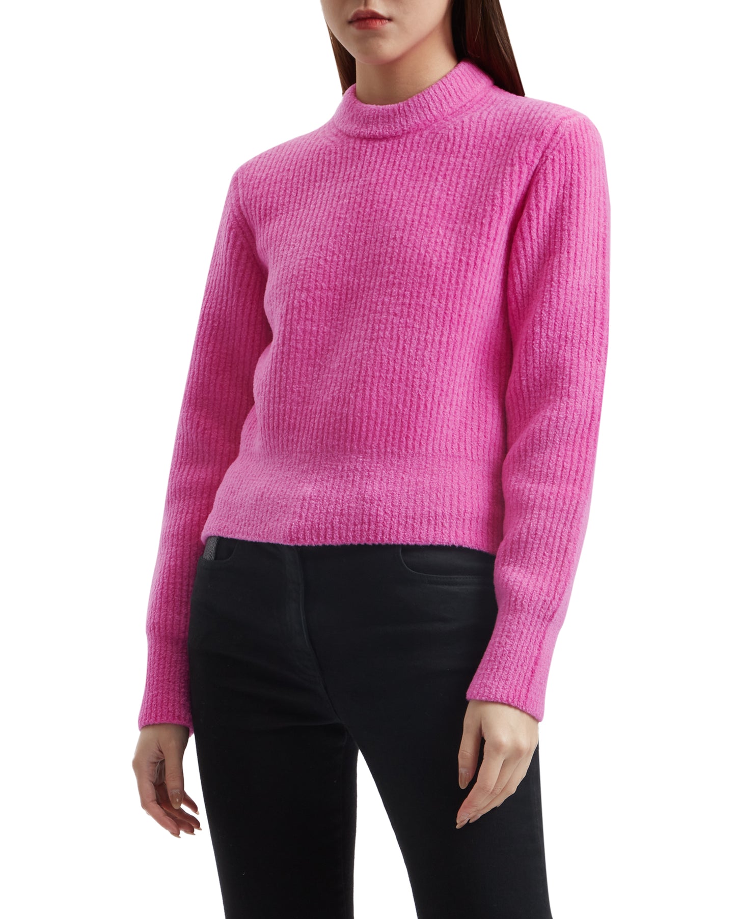 T BY ALEXANDER WANG Cropped ribbed sweater