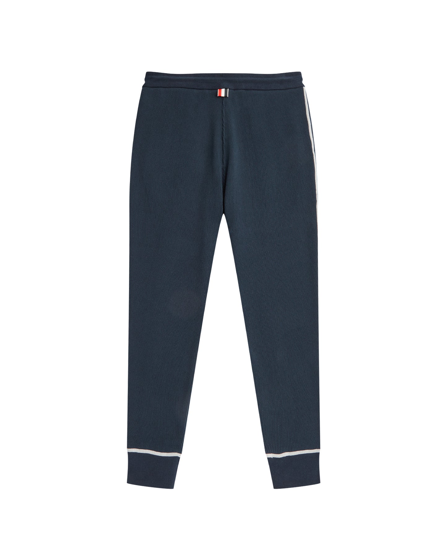 THOM BROWNE Rib contrast cover stitch sweatpants