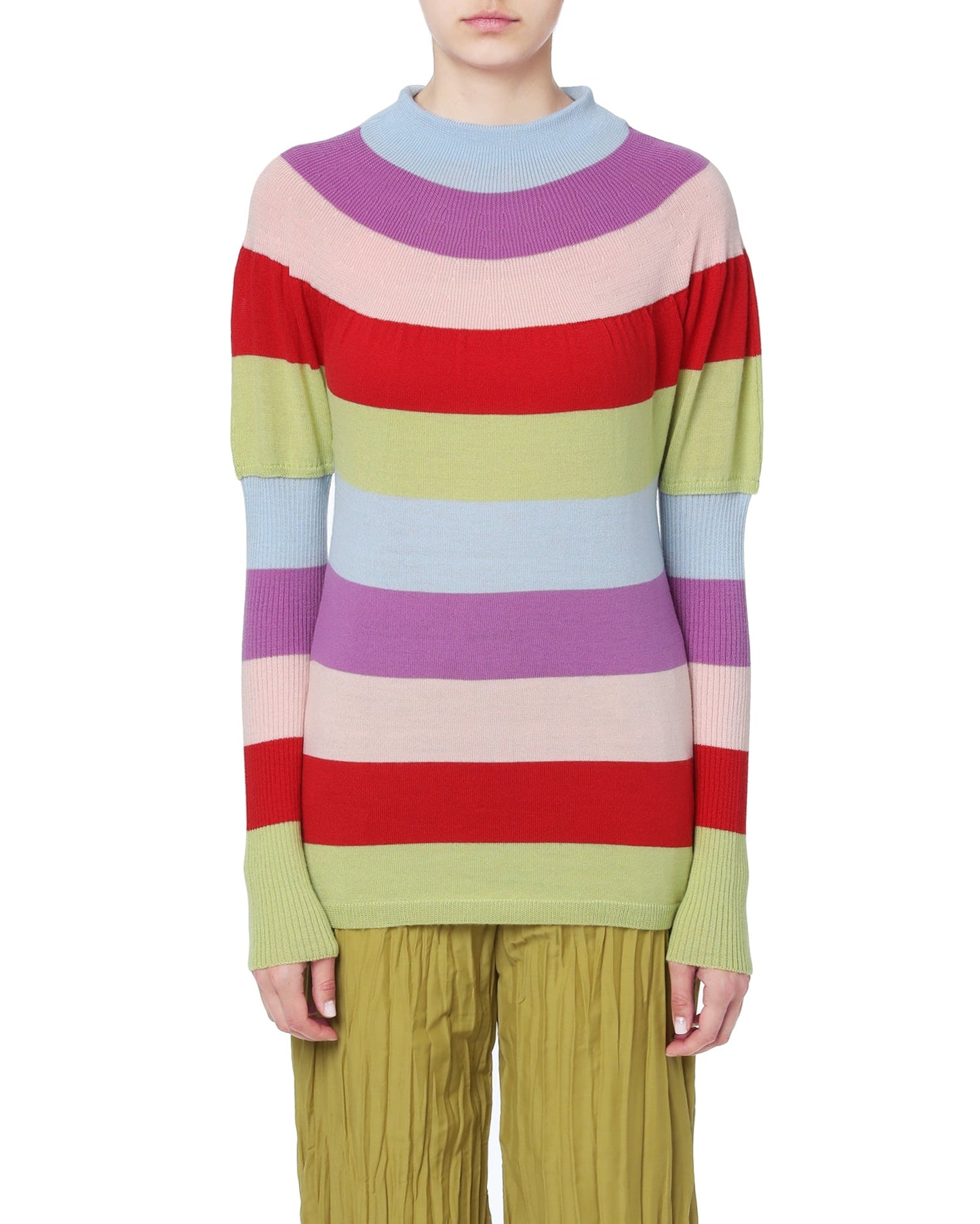 TSUMORI CHISATO Stripe knit sweater