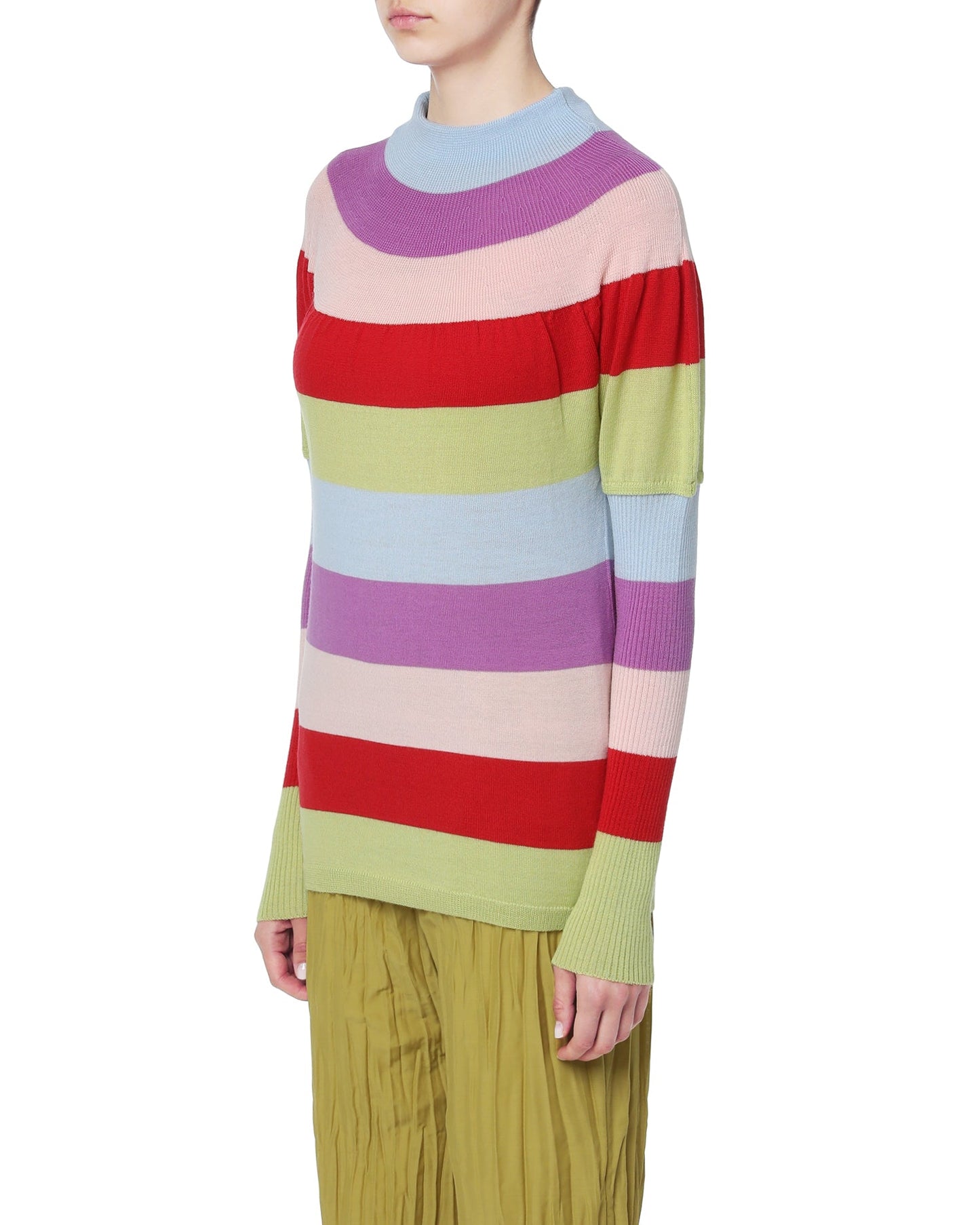 TSUMORI CHISATO Stripe knit sweater