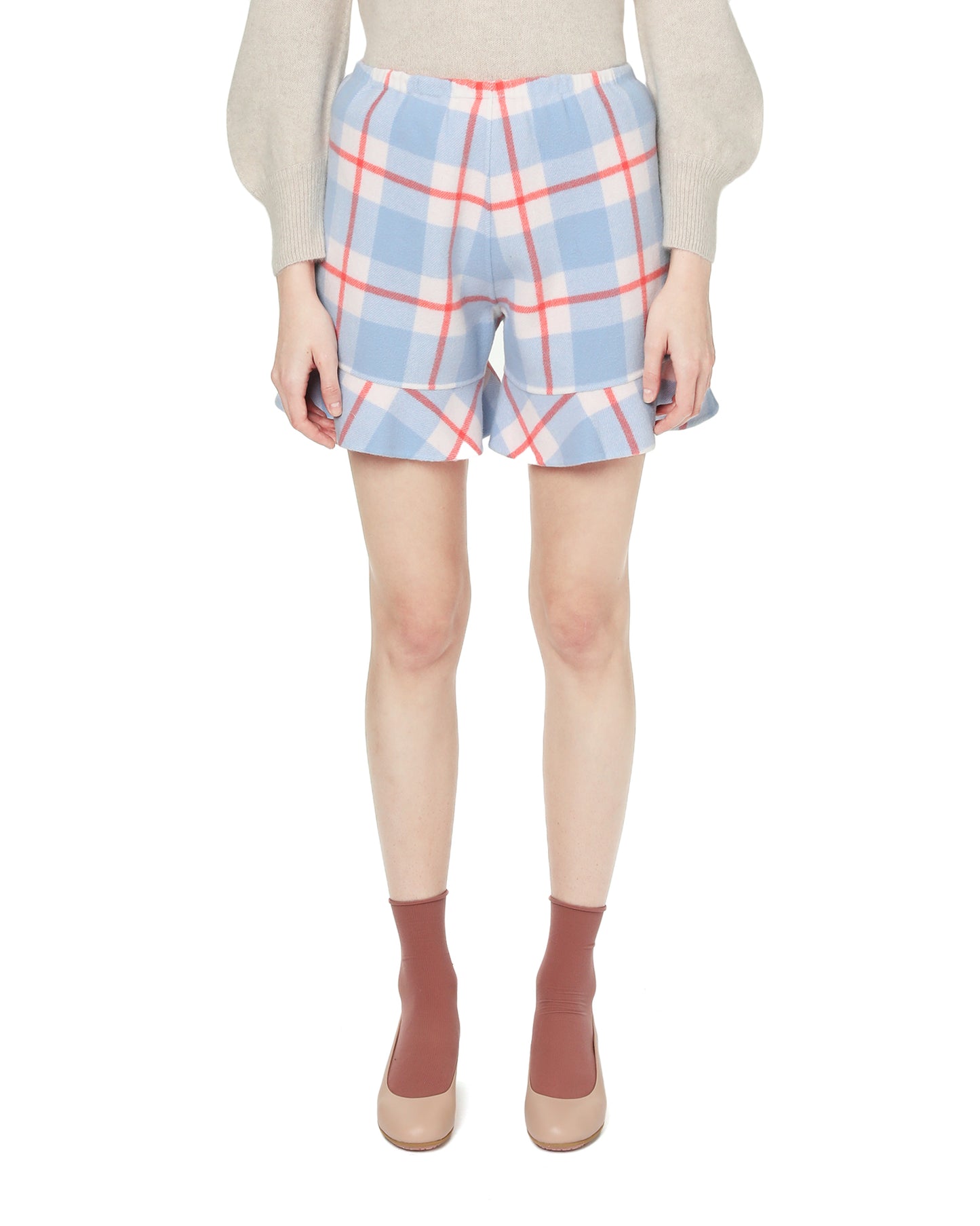 TSUMORI CHISATO Plaid shorts