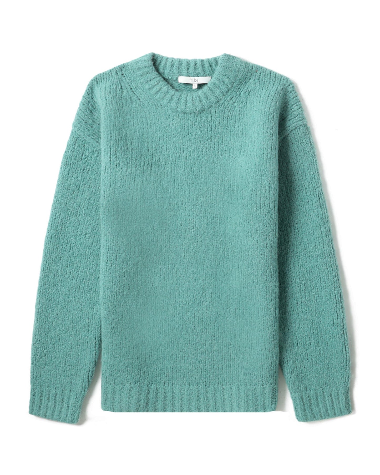 TIBI Airy alpaca crew neck pullover