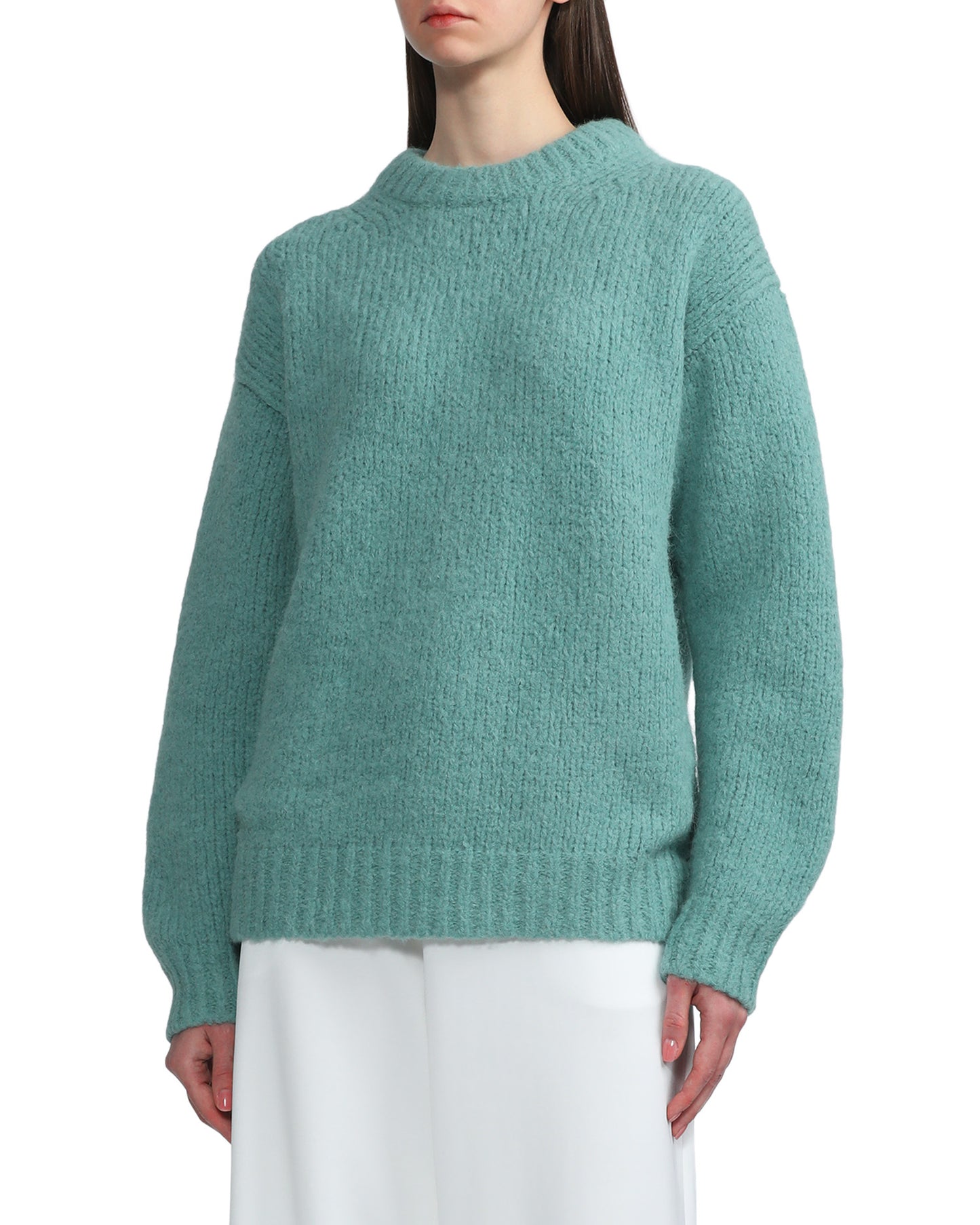 TIBI Airy alpaca crew neck pullover