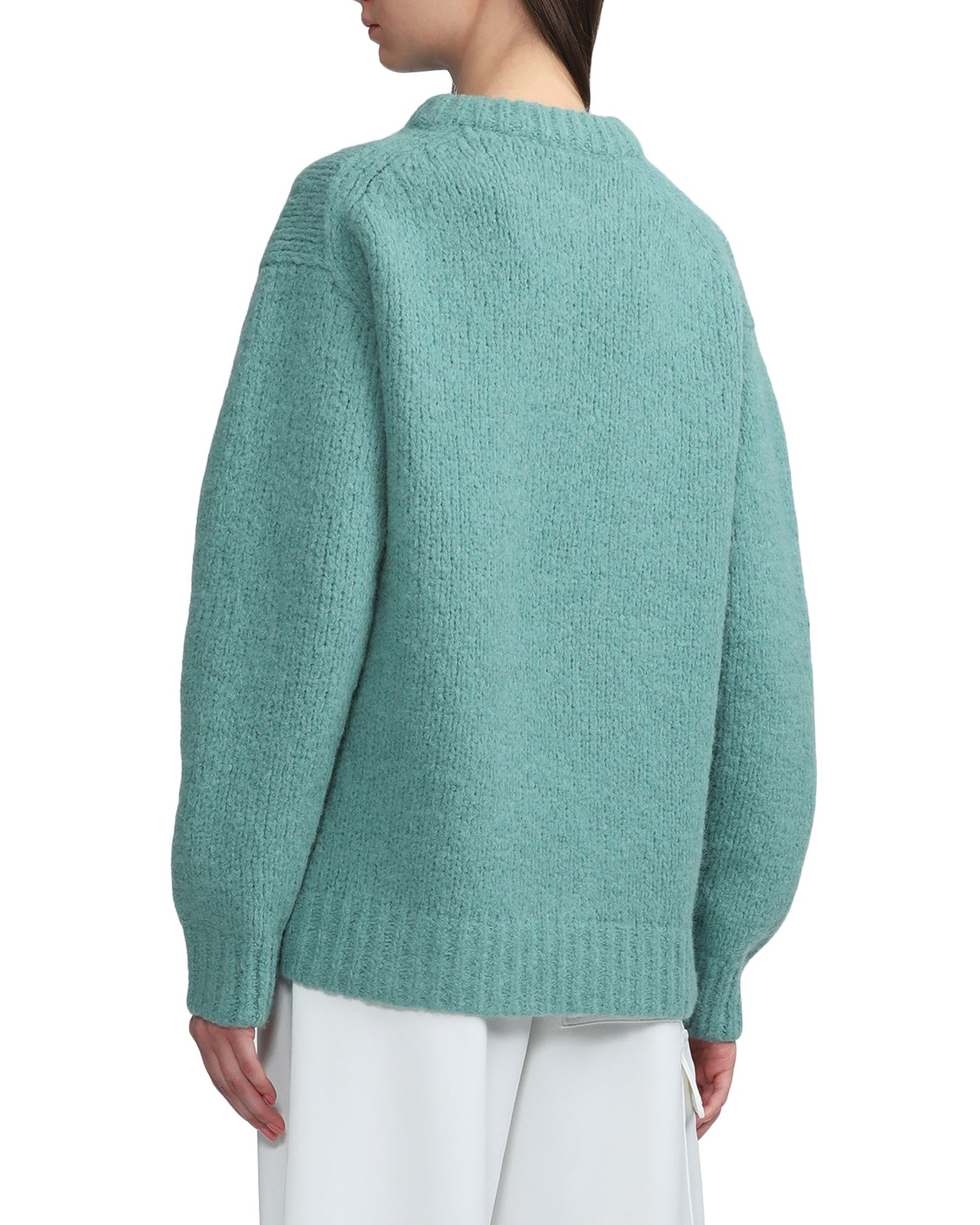 TIBI Airy alpaca crew neck pullover