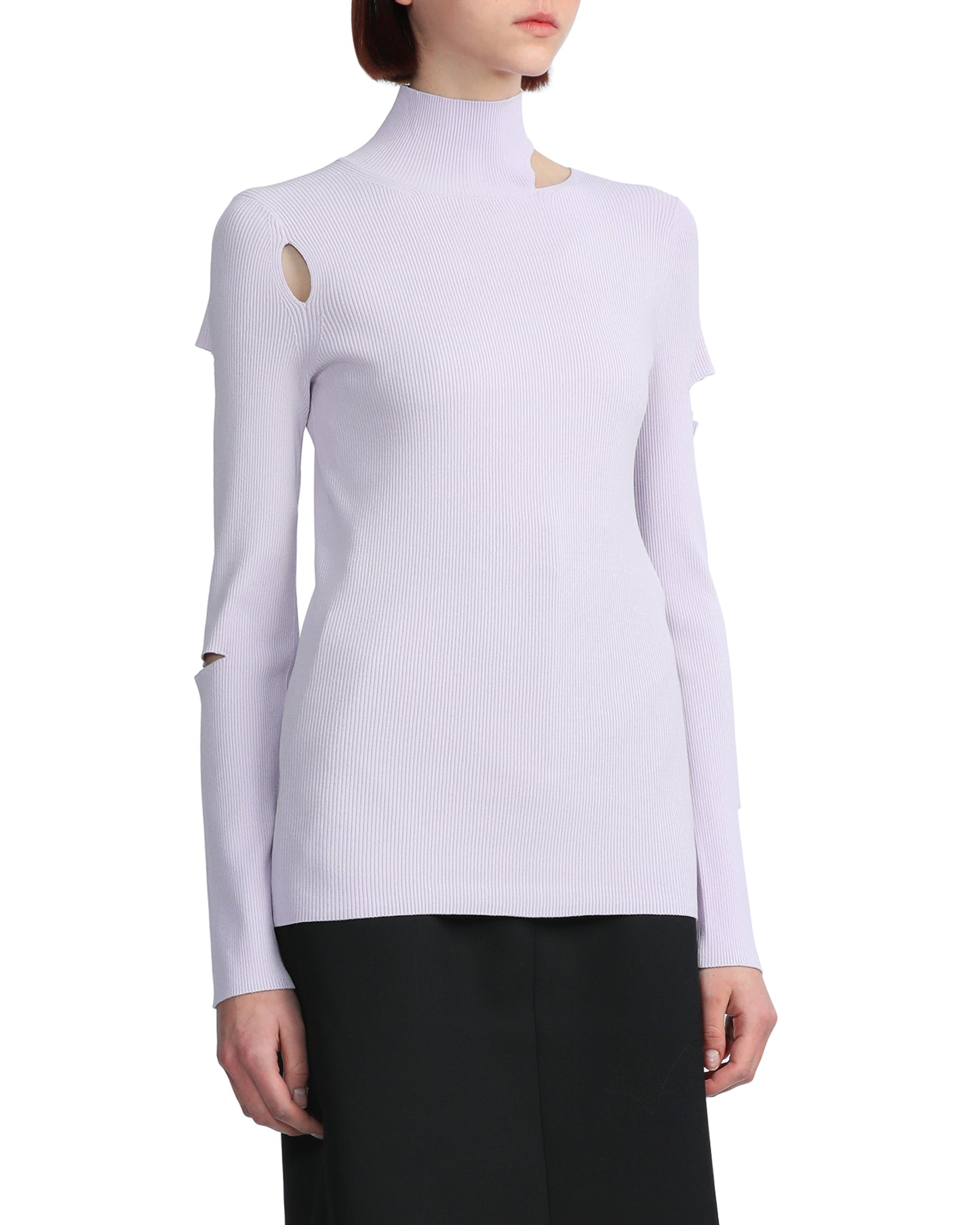 TIBI Cut-out turtleneck top