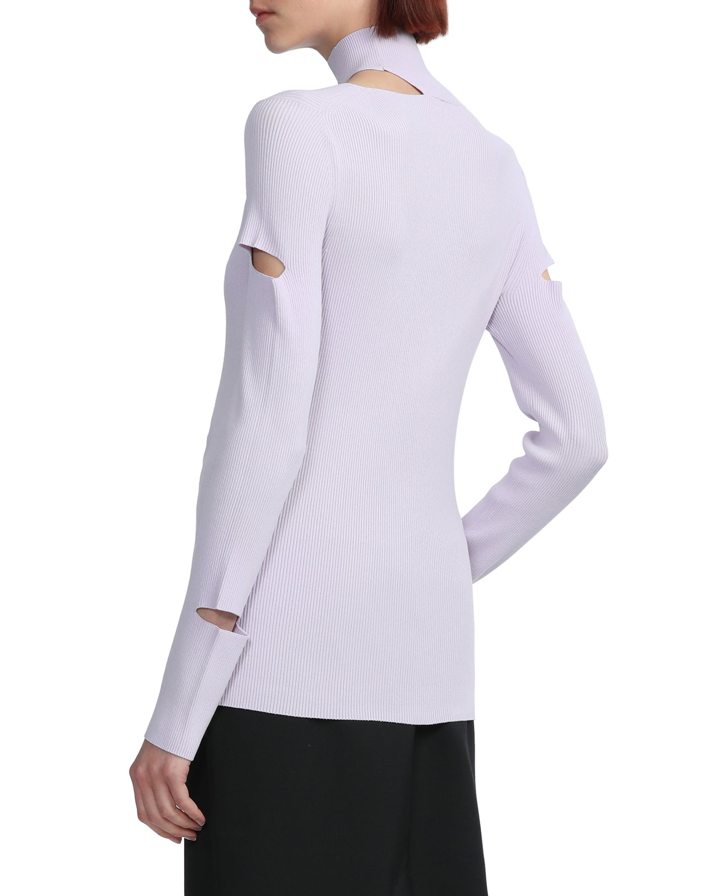 TIBI Cut-out turtleneck top