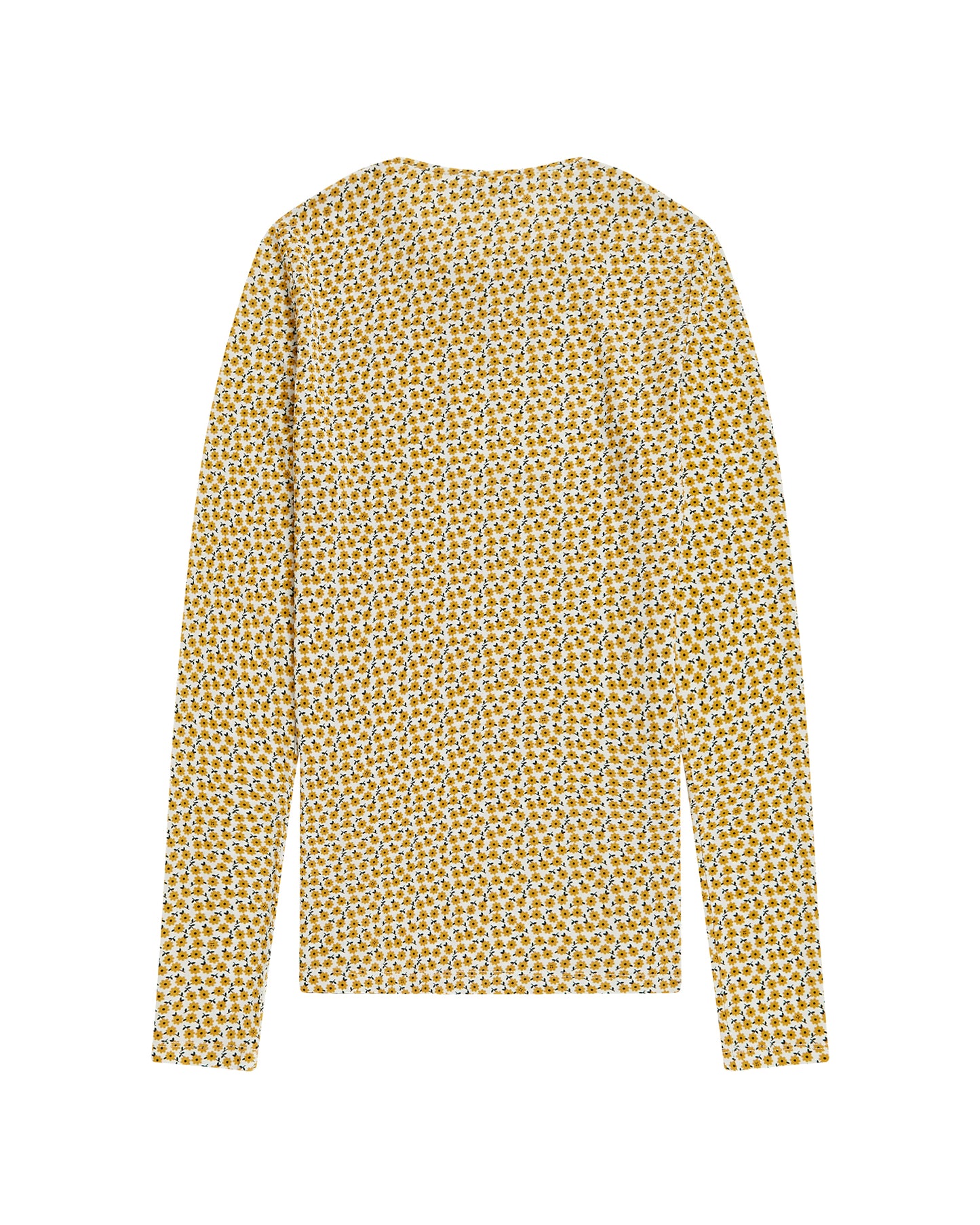 TIBI Flora on jersey fitted long sleeve tee