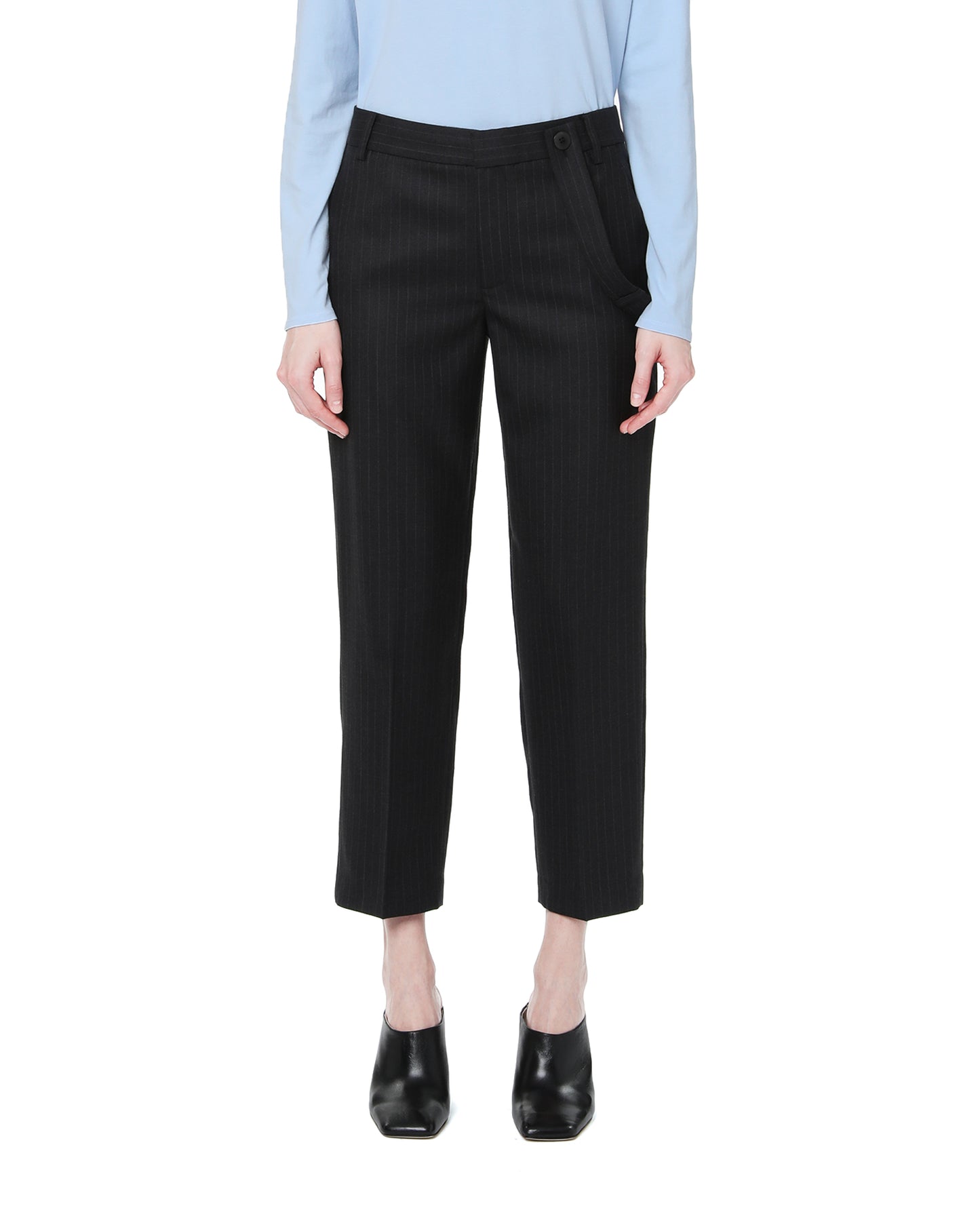 TIBI Pinstriped cropped pants