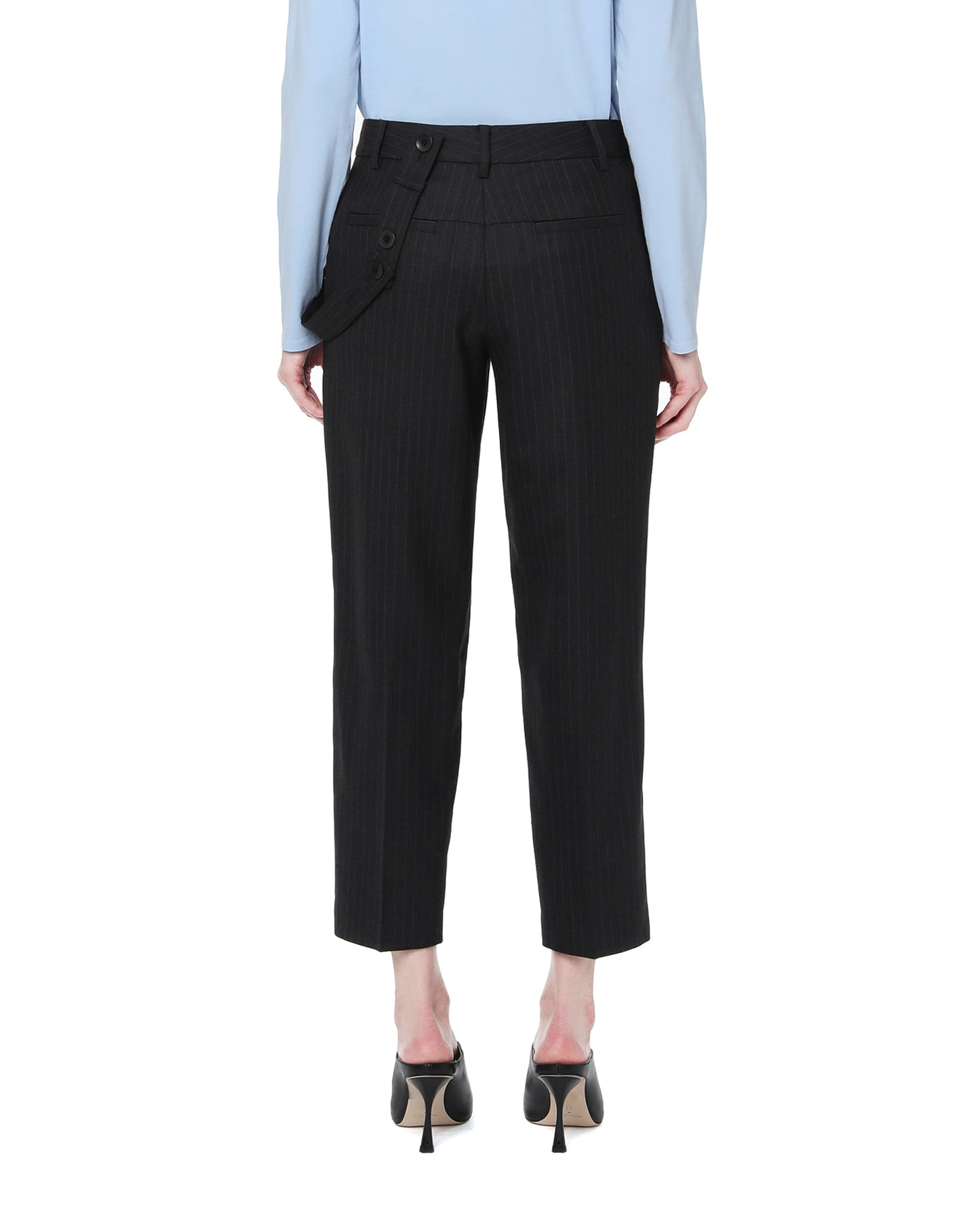 TIBI Pinstriped cropped pants